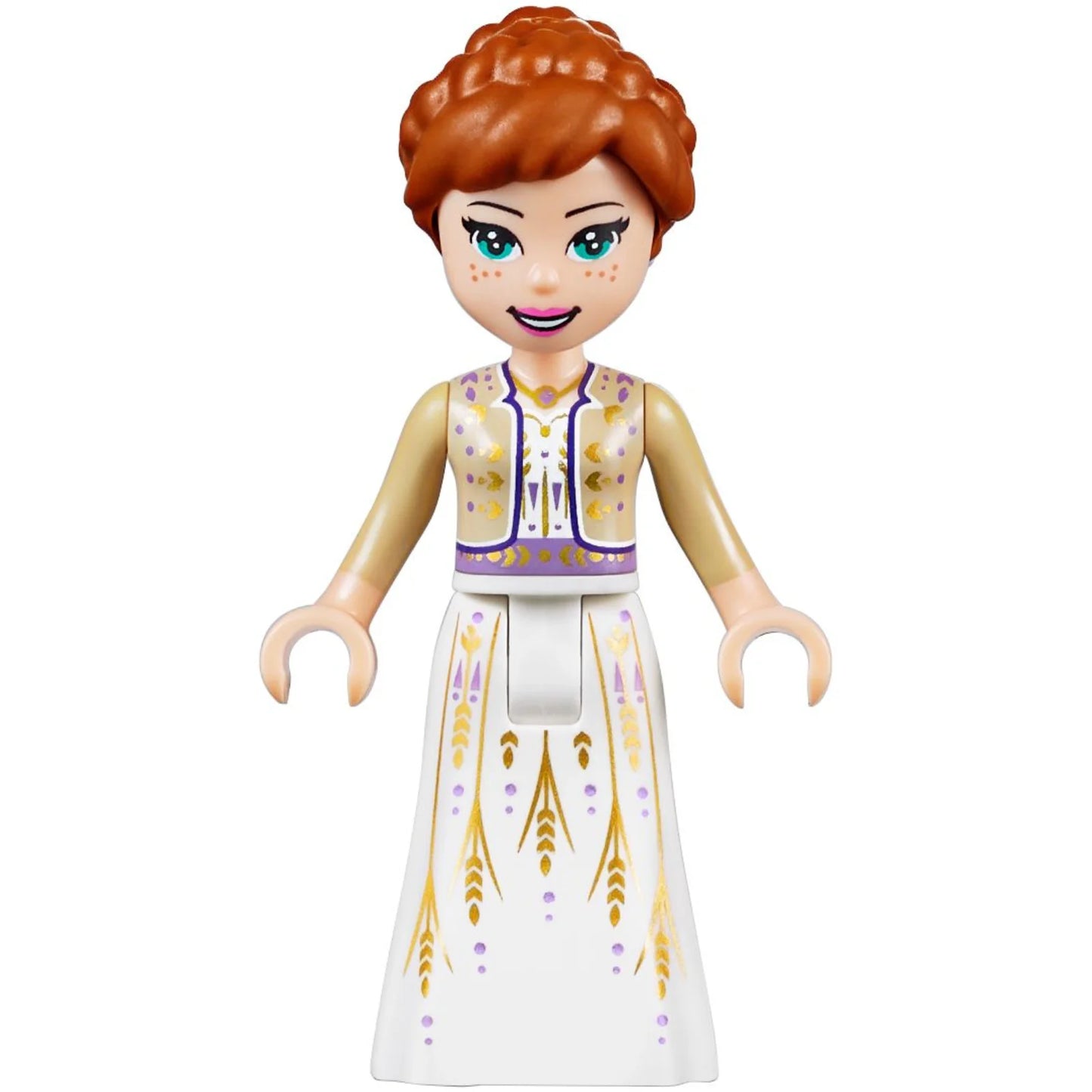 Minifig dp070 - Anna - White Dress, Tan Shrug, Bow