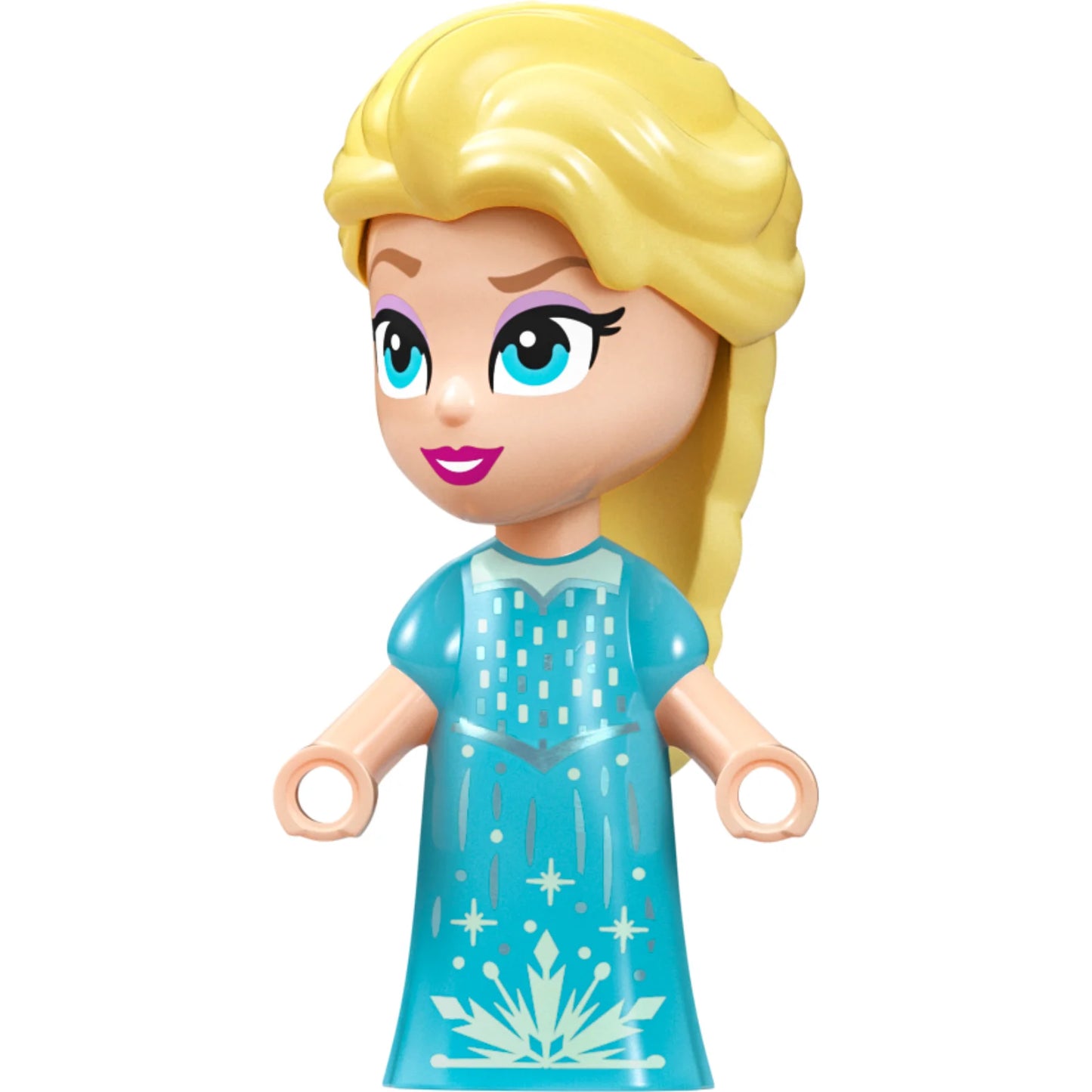 Minifigur dp183 – Elsa – Mikropuppe, mittelgroßes azurblaues Kleid