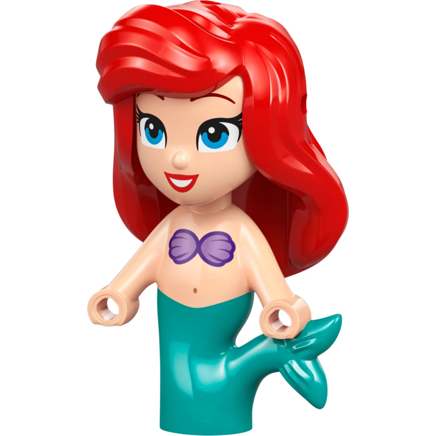 Minifigur dp200 - Arielle, Meerjungfrau (Hellnougat) - Mikropuppe, offene Augen