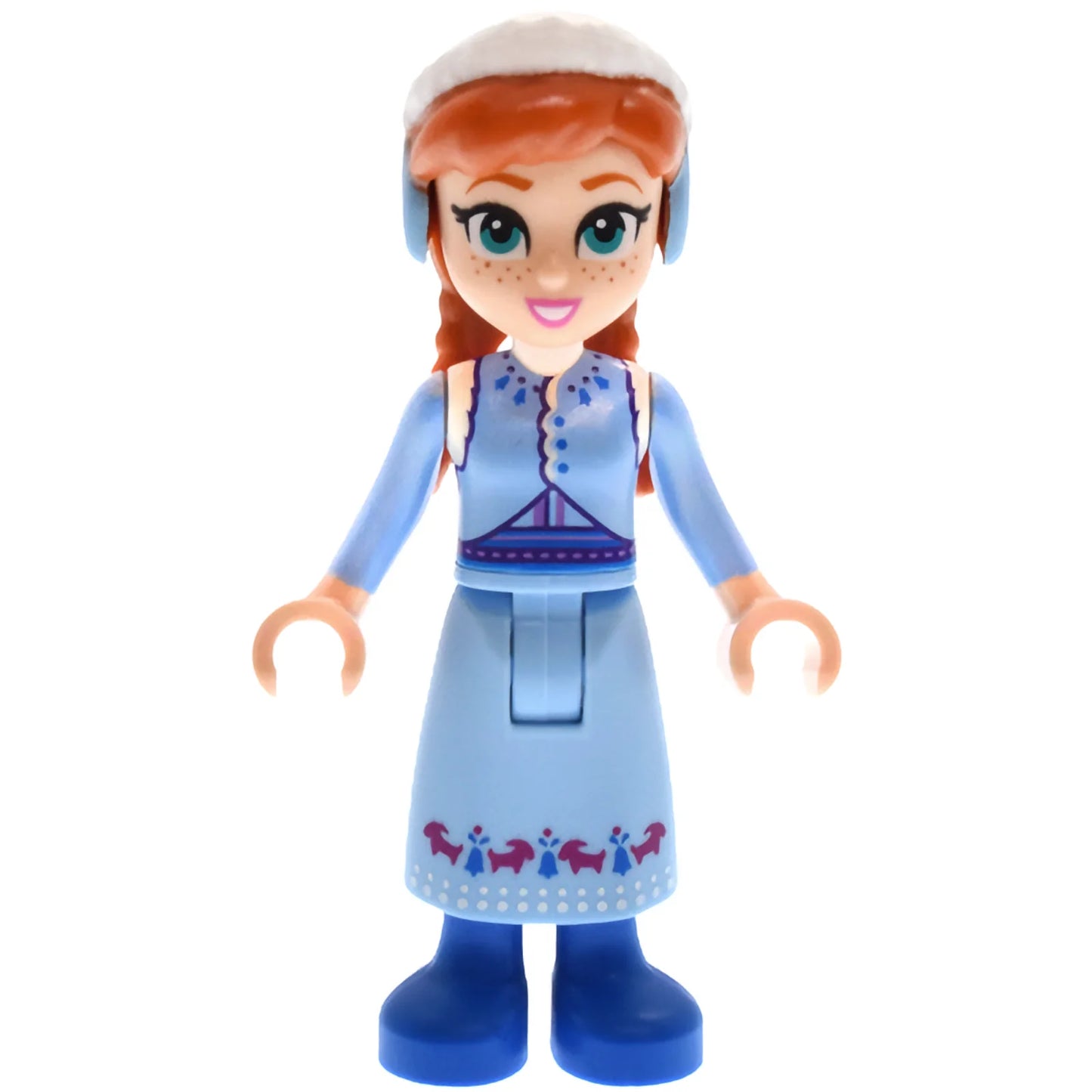 Minifig dp210 - Anna - Bright Light Blue Skirt and Coat