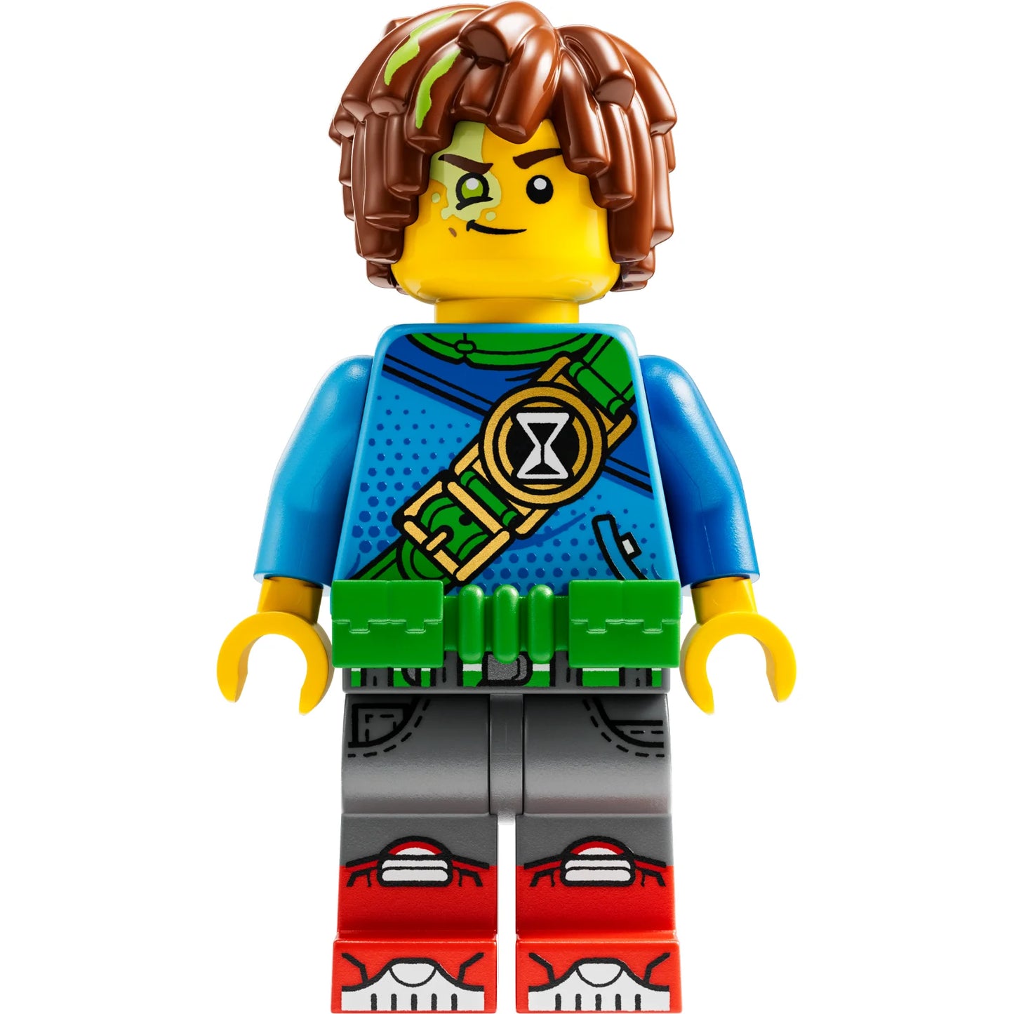 Minifigur drm003 - Mateo - Hellgrüner Werkzeuggürtel