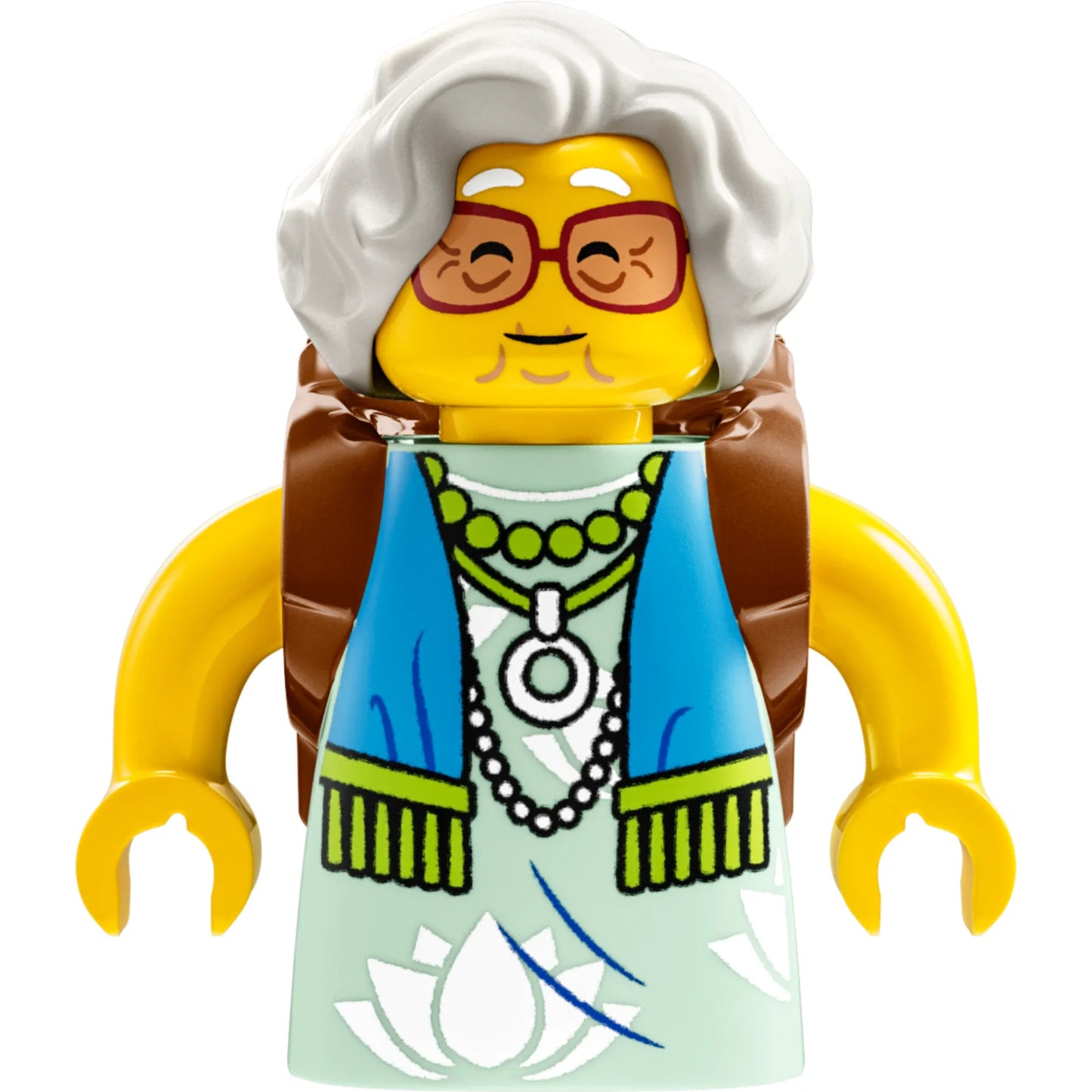 Minifigur drm014 - Mrs. Castillo - Rotbrauner Rucksack