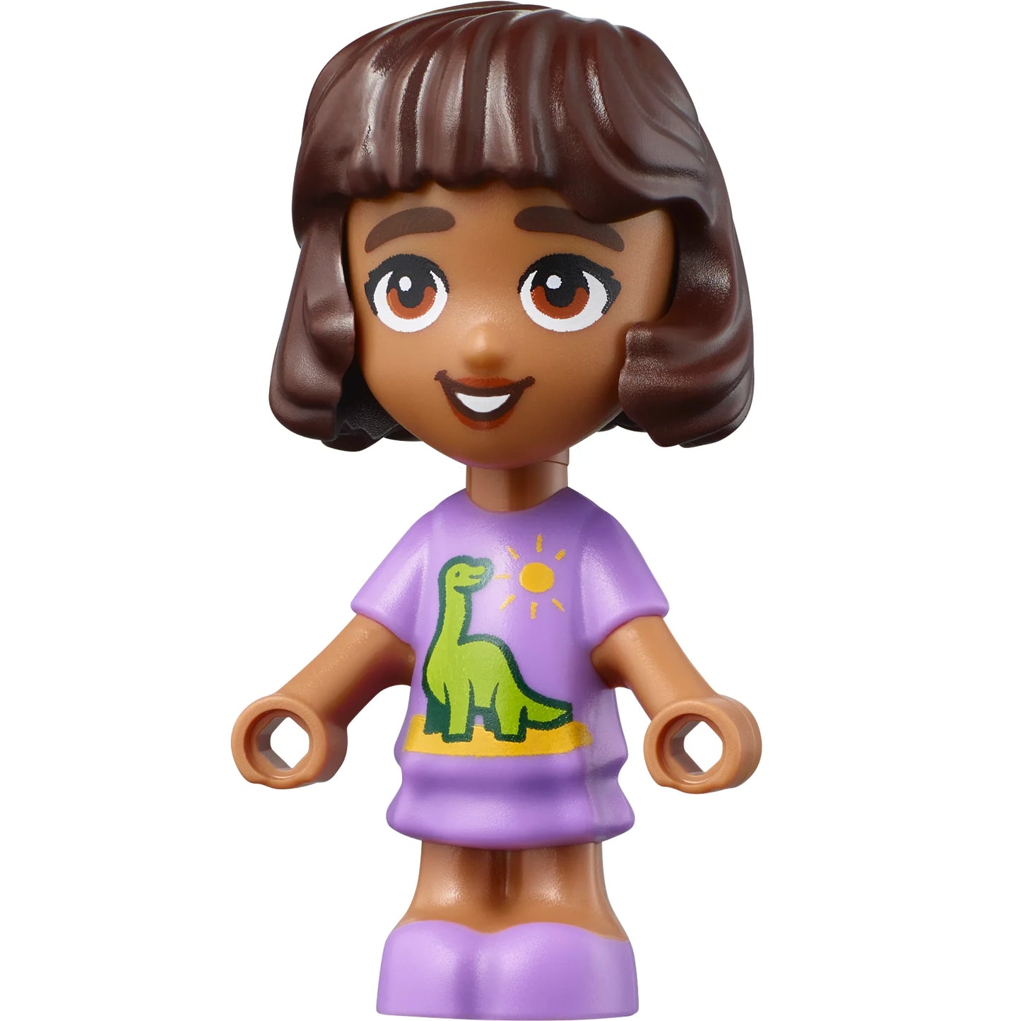 Minifigur frnd580 – Friends Alba – Mikropuppe, mittelgroßes lavendelfarbenes Kleid