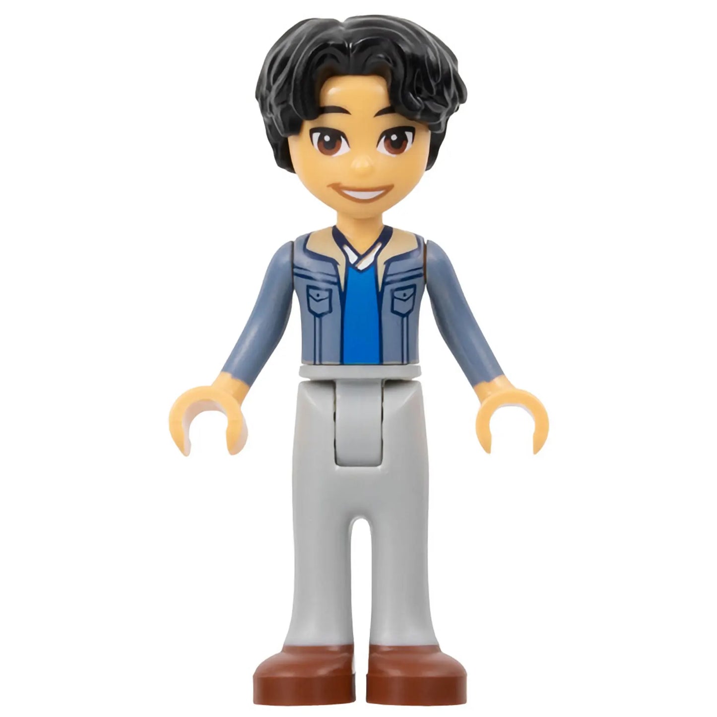 Minifig frnd625 - Friends Niko - Sand Blue Jacket, Light Bluish Gray Trousers, Reddish Brown Shoes