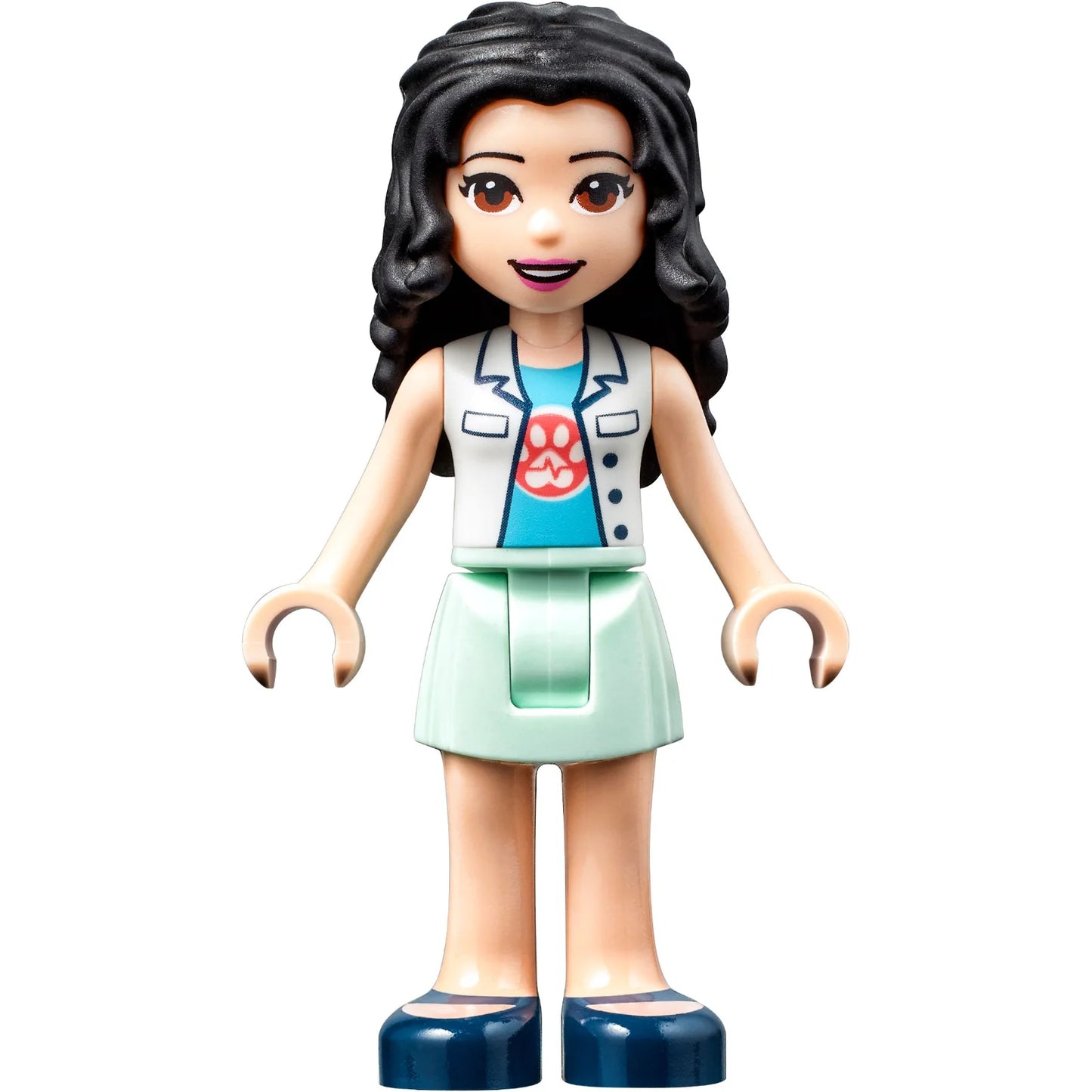 Minifig frnd638 - Friends Leo - Blue, Coral, and Lime Sports Uniform