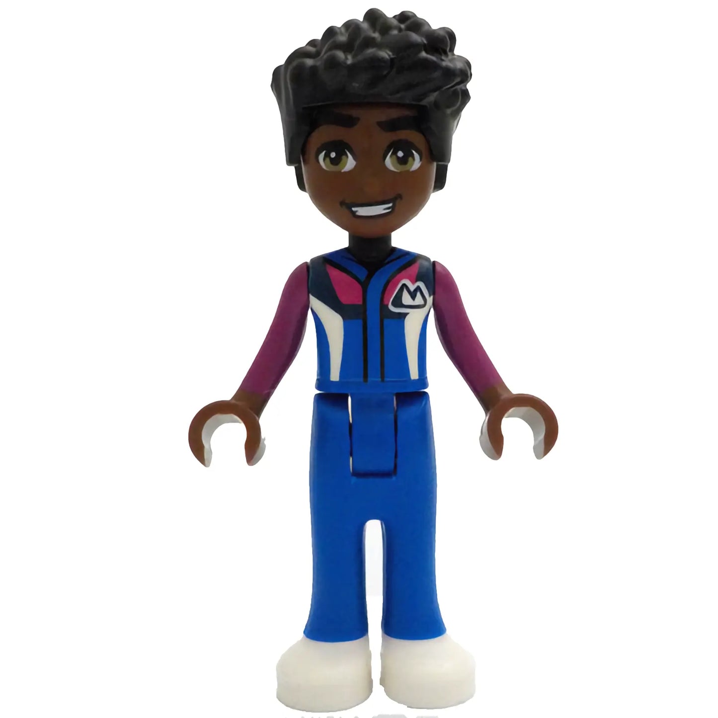 Minifig frnd662 - Friends Zac - Blue Ski Suit / Jacket, Trousers, White Shoes