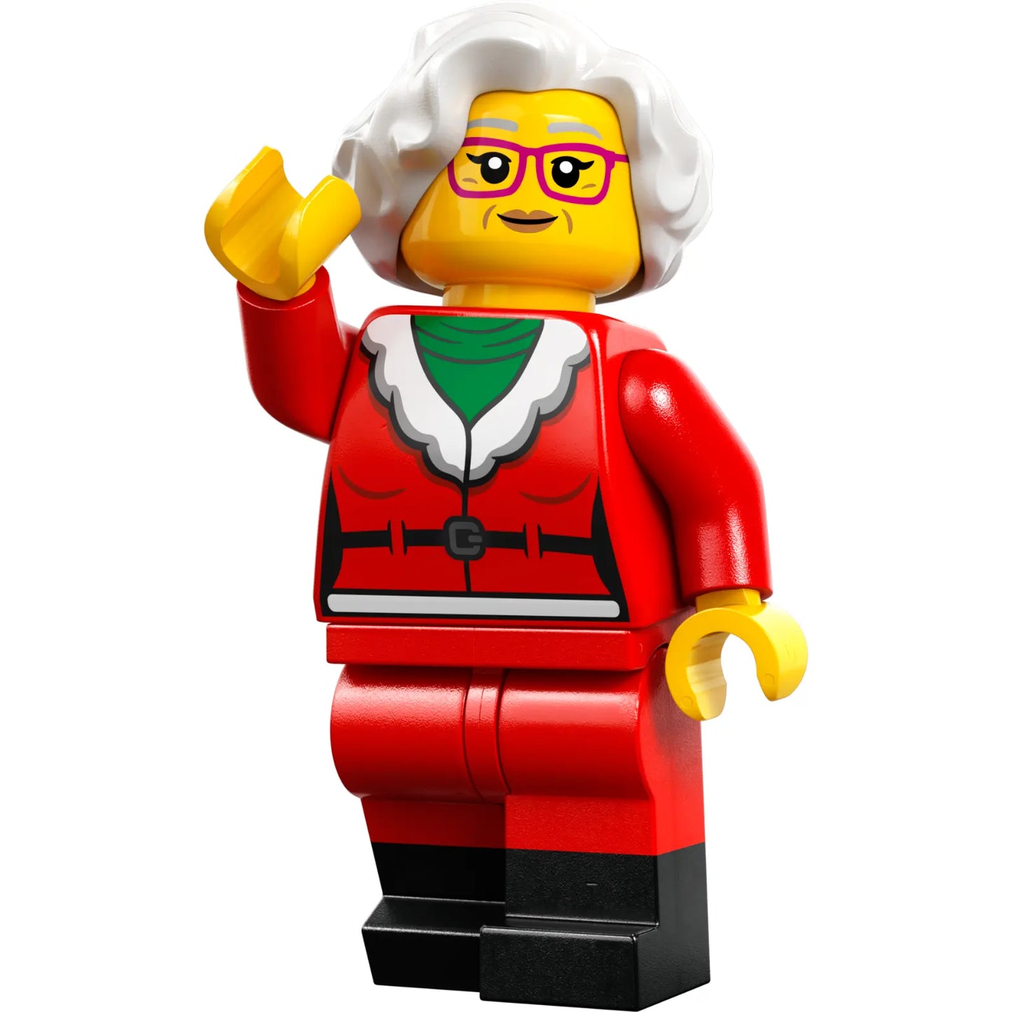 Minifig hol325 - Mrs. Claus - Red Jacket, Black Boots