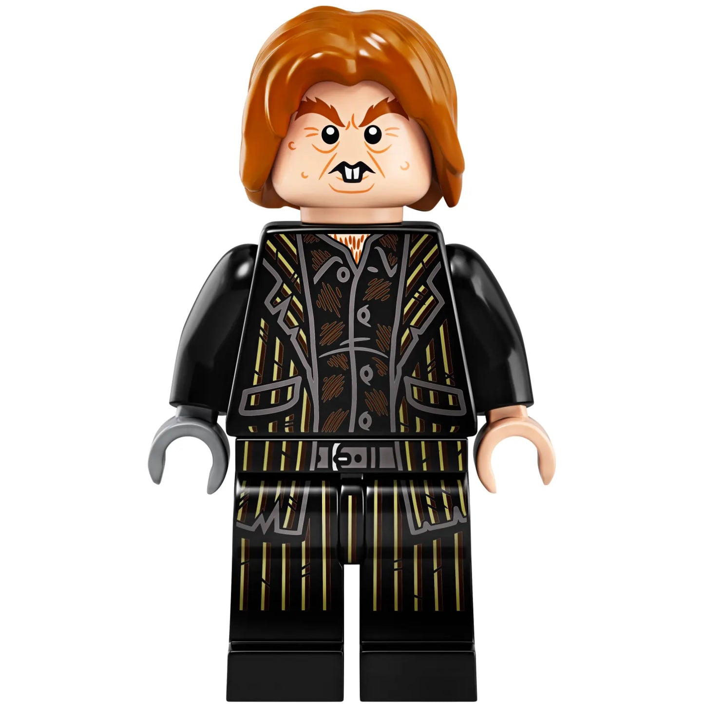 Minifig hp196 - Peter Pettigrew (Wormtail) - Black Suit, Light Bluish Gray Right Hand