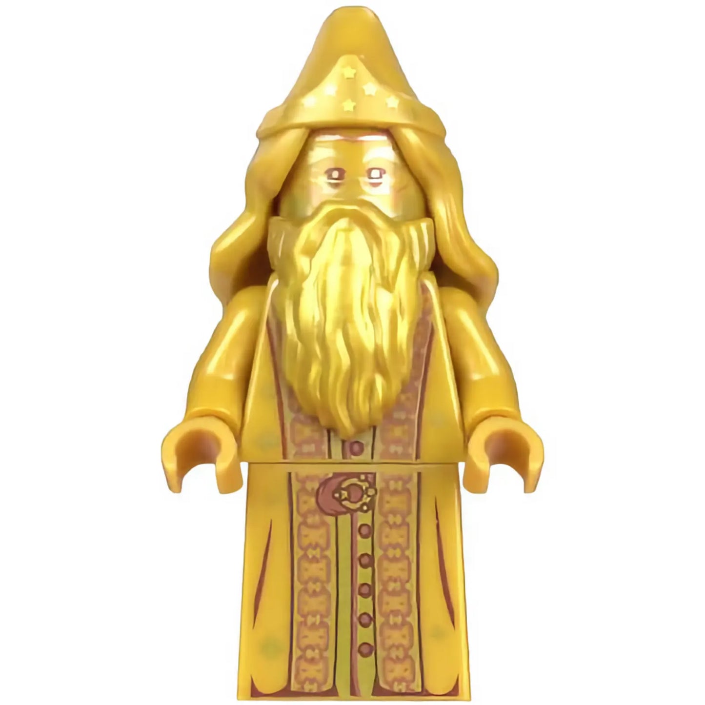 Minifigur hp322 - Albus Dumbledore - 20. Jubiläum Perlgold