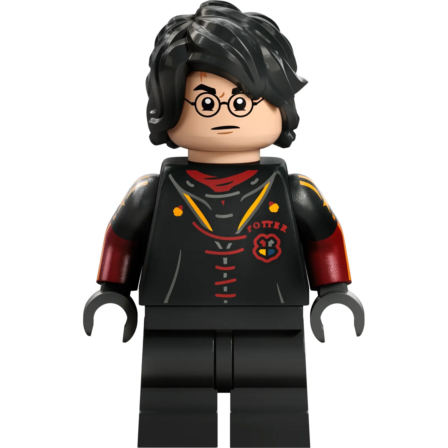 Minifig hp349 - Harry Potter - Triwizard Uniform, Black Medium Legs