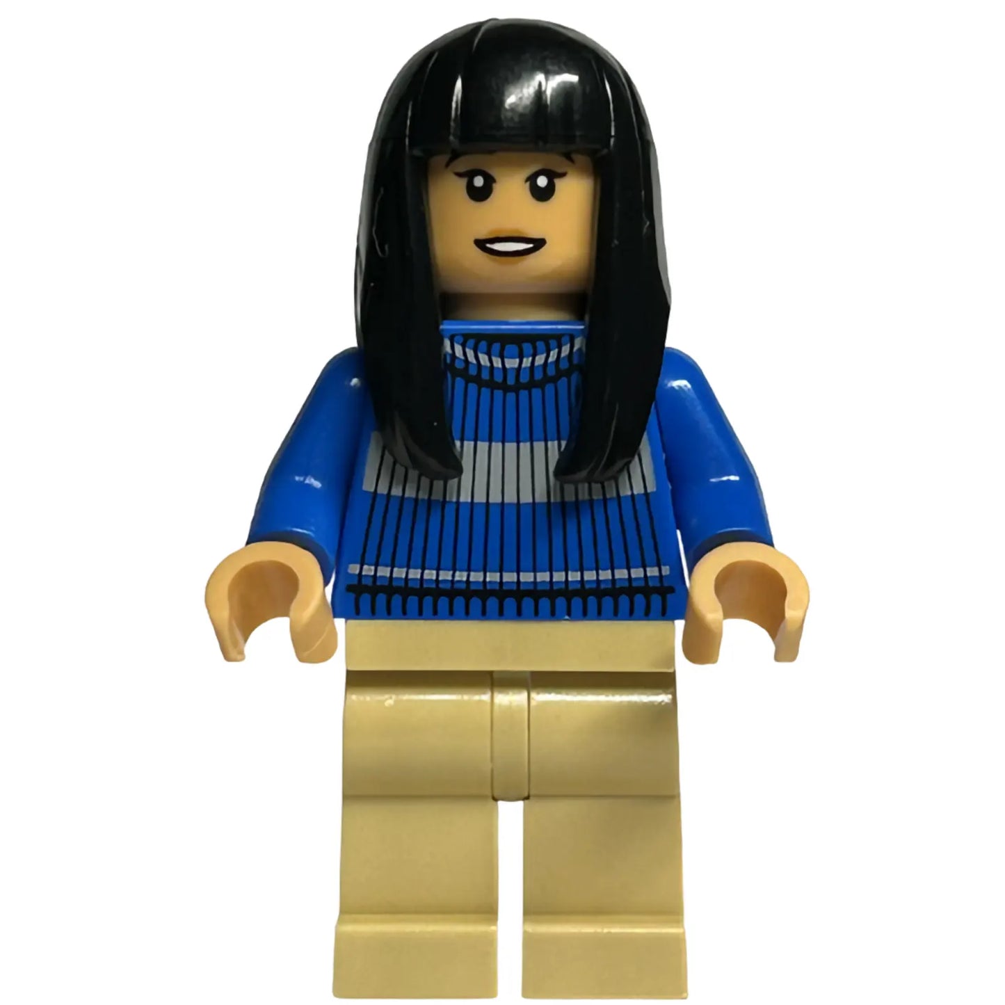 Minifig hp402 - Cho Chang - Blue Ravenclaw Quidditch Sweater, Tan Legs