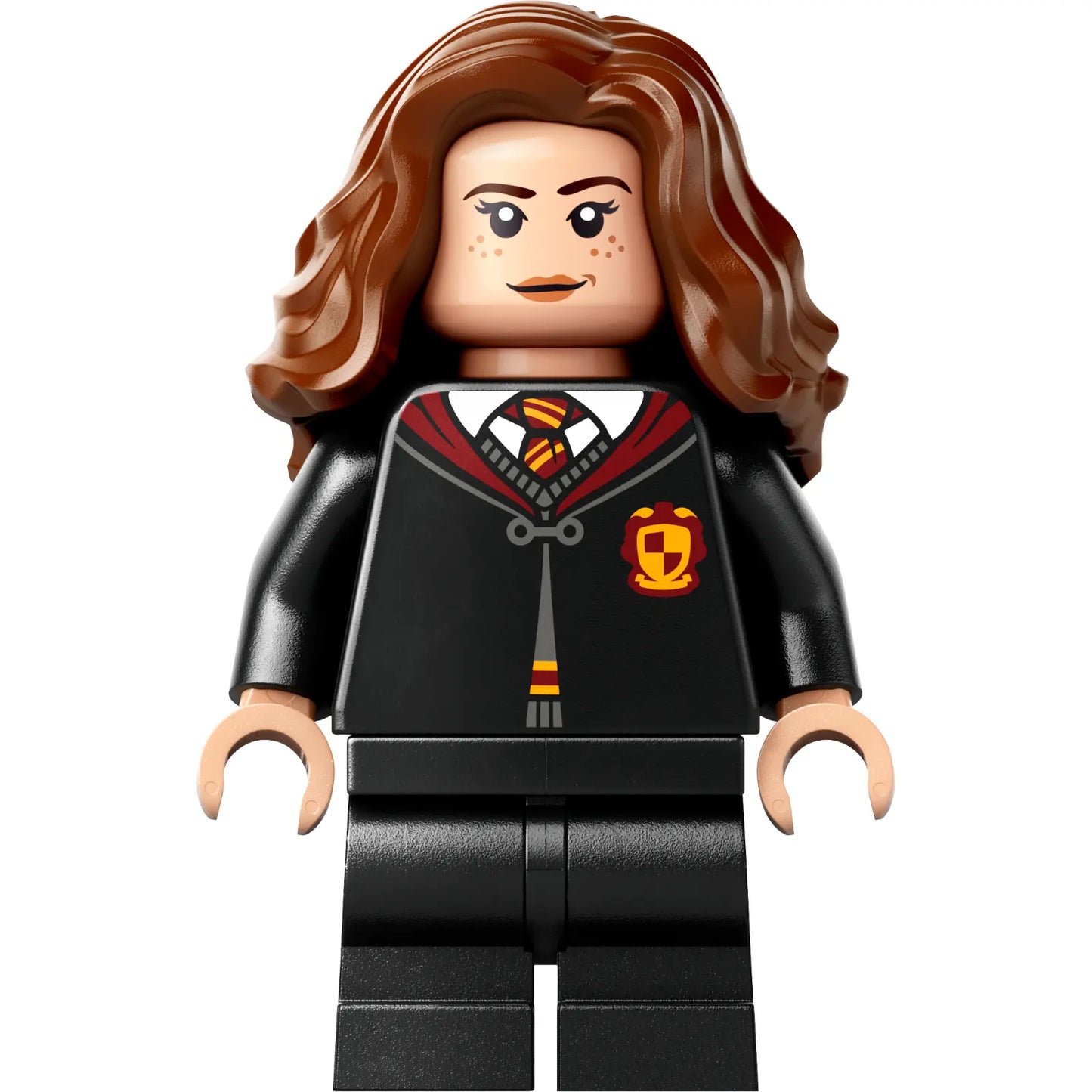 Minifig hp415 - Hermione Granger - Gryffindor Robe Clasped, Black Medium Legs, Sleeping / Awake