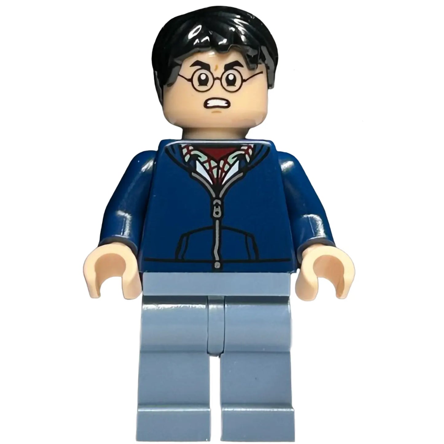 Minifig hp443 - Harry Potter - Dark Blue Hoodie, Sand Blue Legs