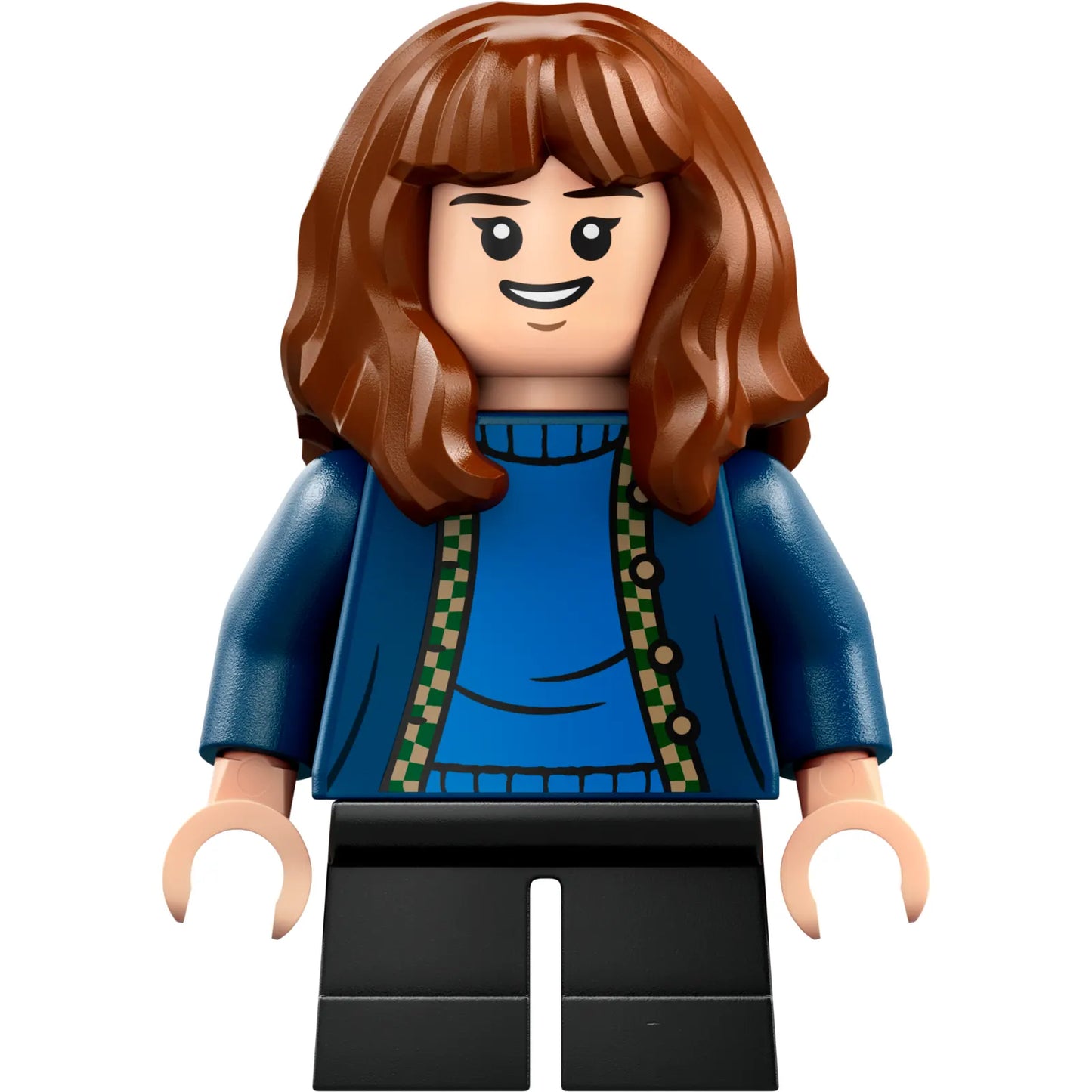 Minifig hp476 - Hermione Granger - Dark Blue Cardigan, Black Short Legs