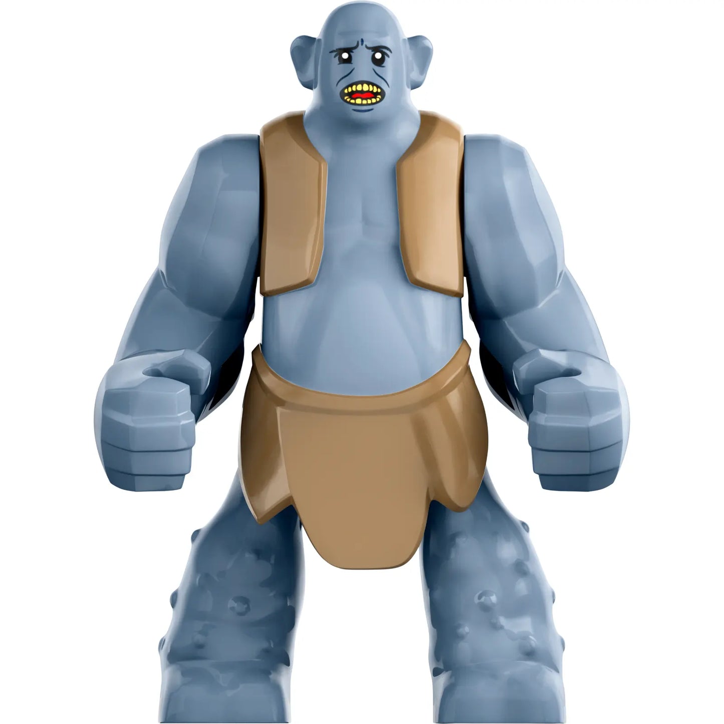 Minifig hp489 - Mountain Troll - Dark Tan Vest and Loincloth
