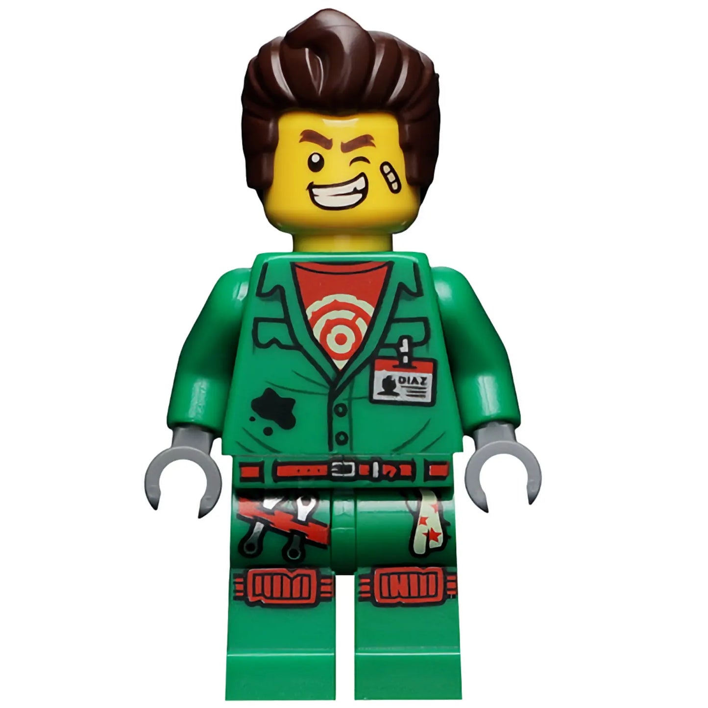 Minifig hs005 - Douglas Elton / El Fuego - Coveralls with Hair