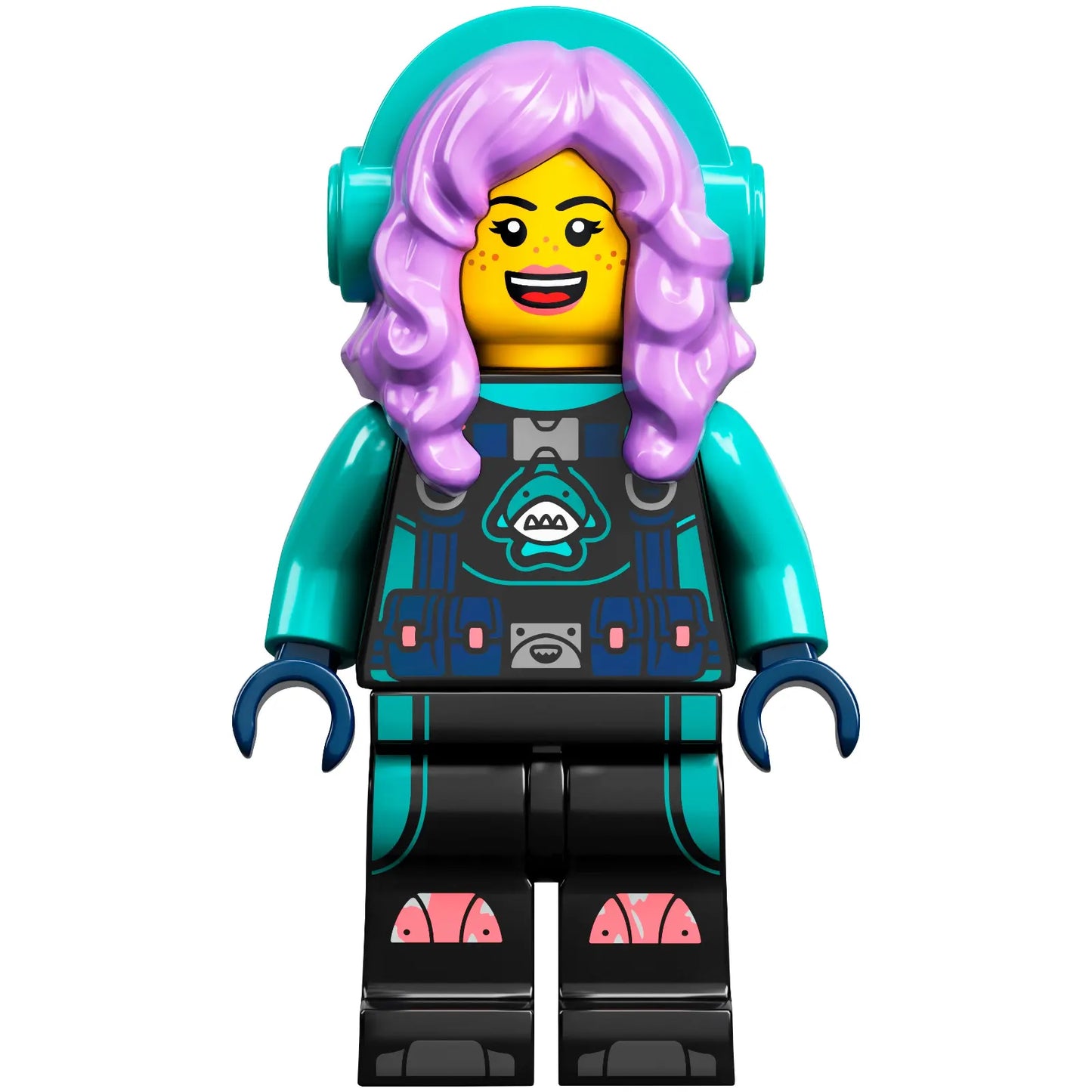Minifig hs058 - Parker L. Jackson - Diving Suit with Headphones (Open Mouth Smile / Disgusted)