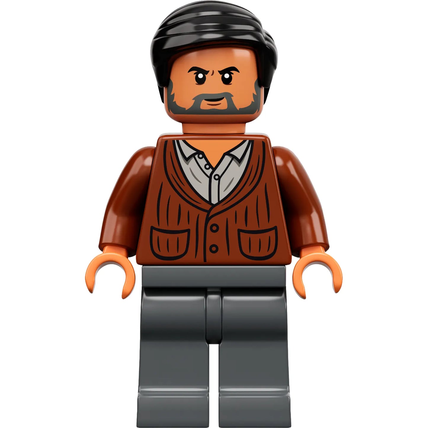 Minifig jw083 - Dr. Henry Wu - Reddish Brown Cardigan