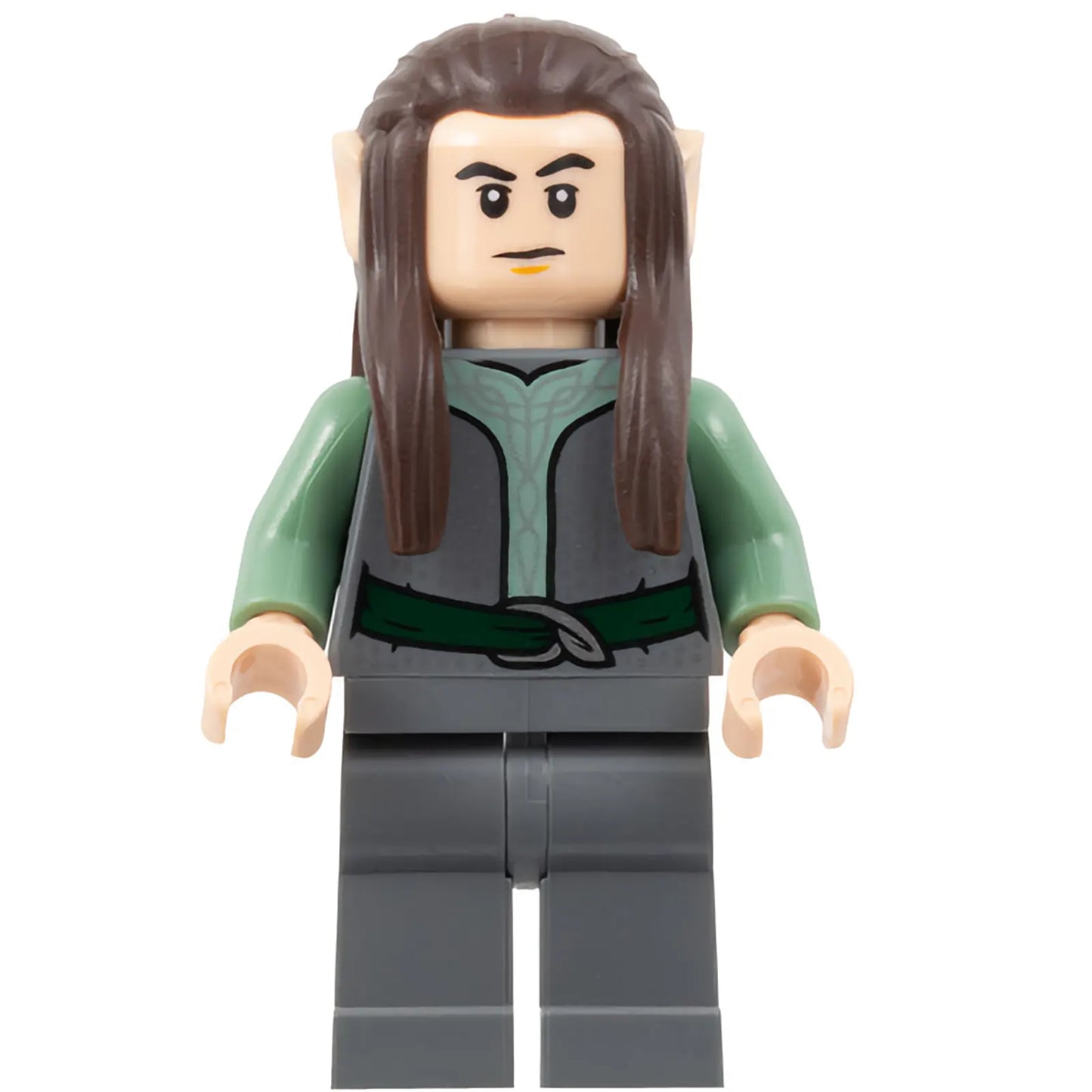 Minifig lor122 - Rivendell Elf - Male, Dark Bluish Gray Shirt and Legs