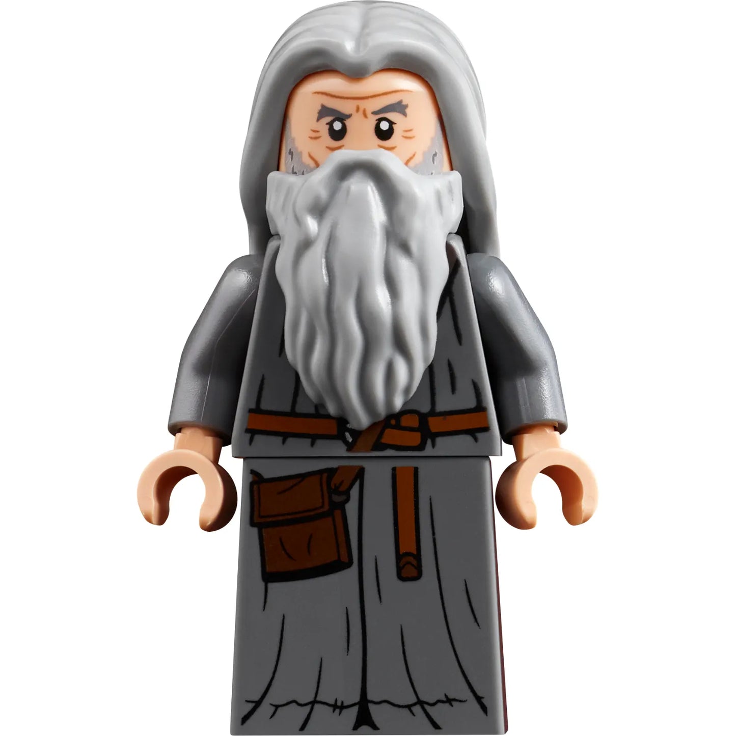 Minifig lor153 - Gandalf the Grey - Hair, Robe