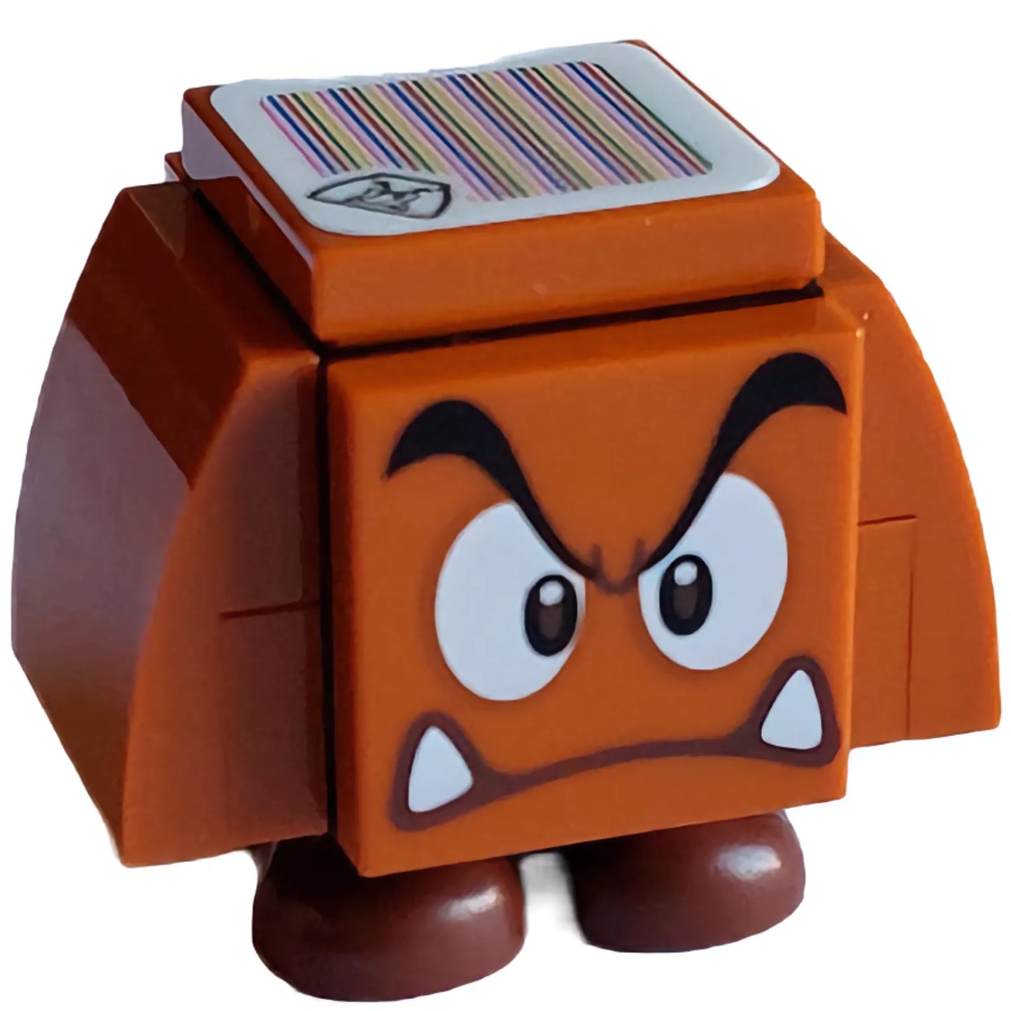 Minifig mar0123 - Goomba - Angry, Black Interior Pieces