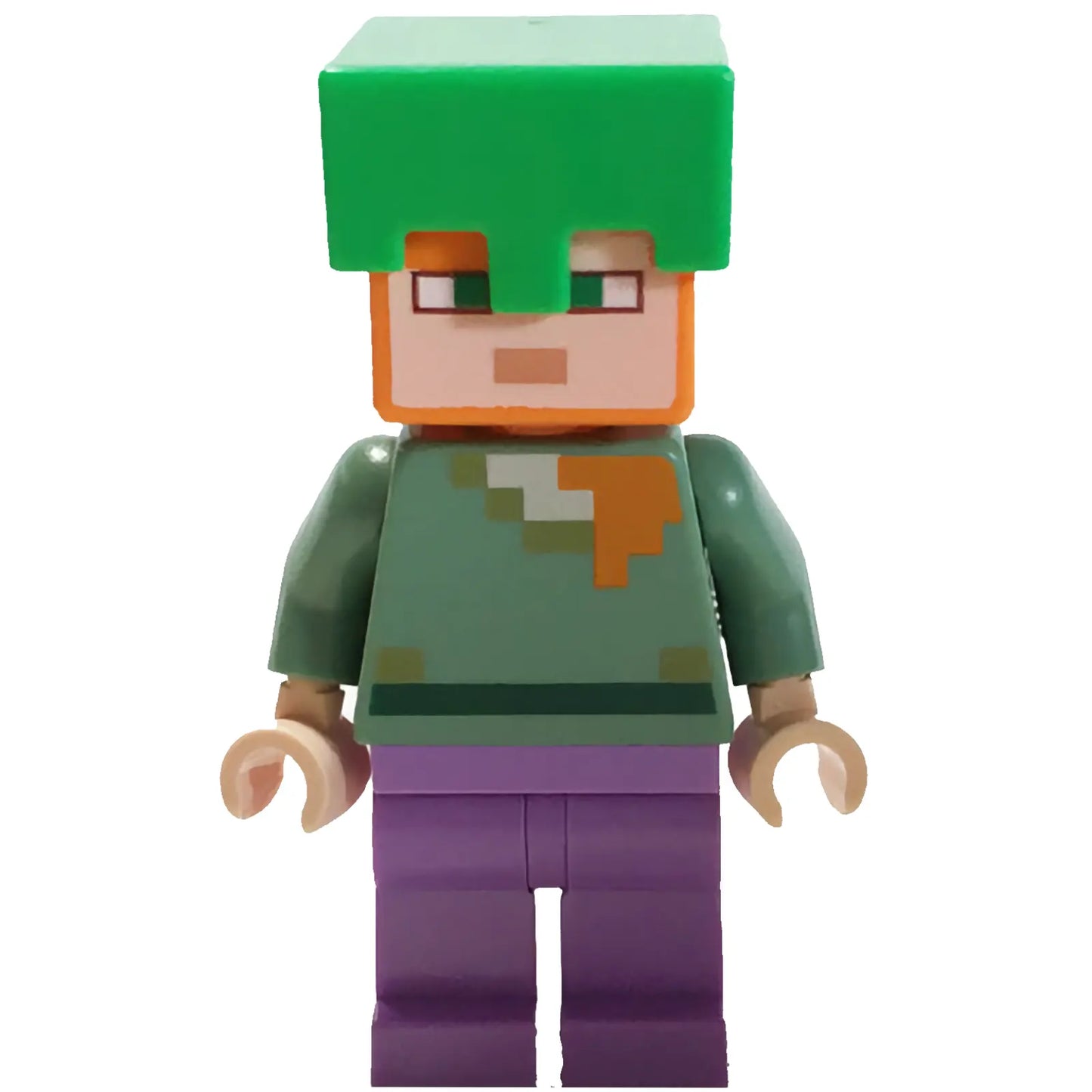 Minifig min089 - Alex - Medium Lavender Legs, Bright Green Helmet