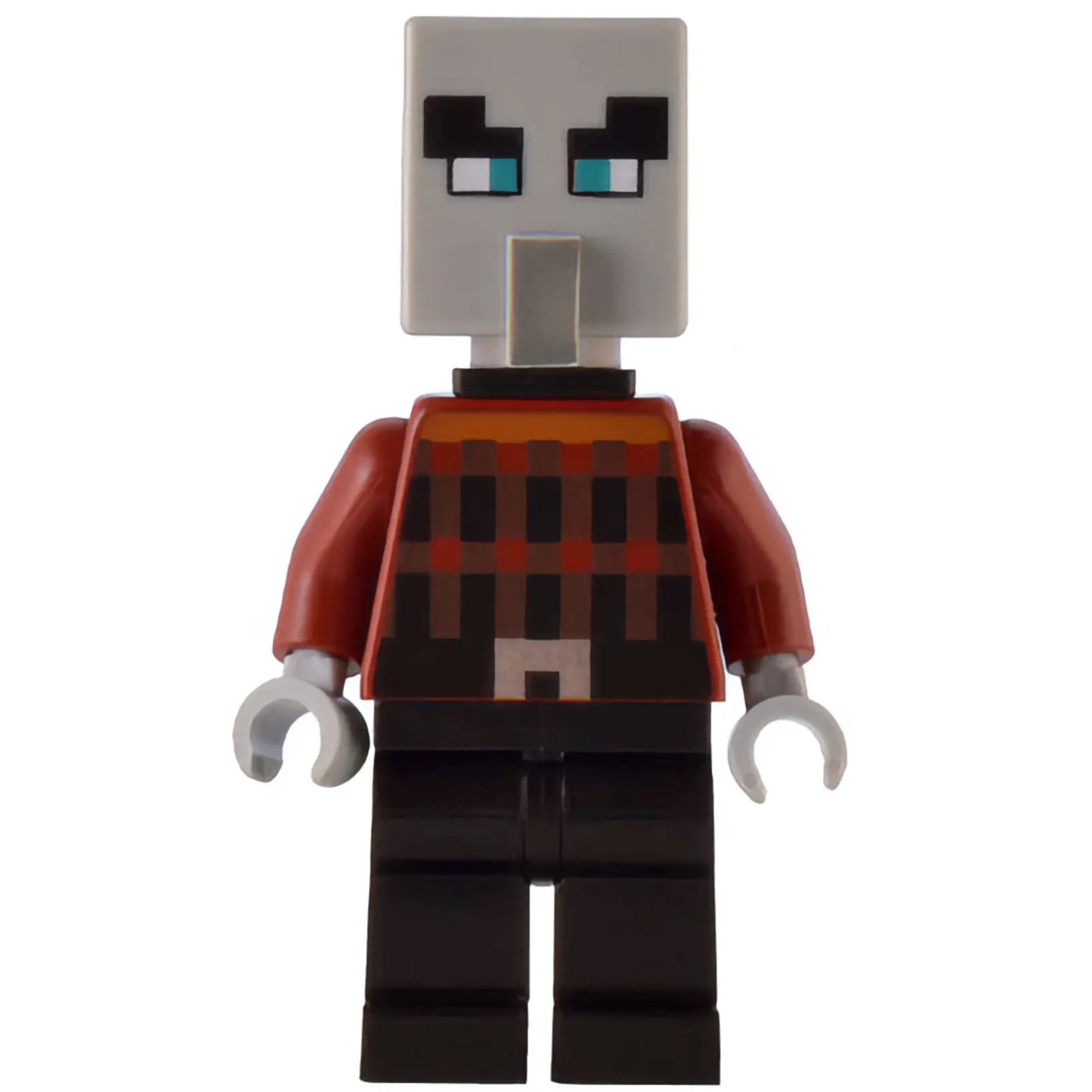 Minifig min124 - Illager (Pillager) - Black Neck Bracket and Tile with Clip