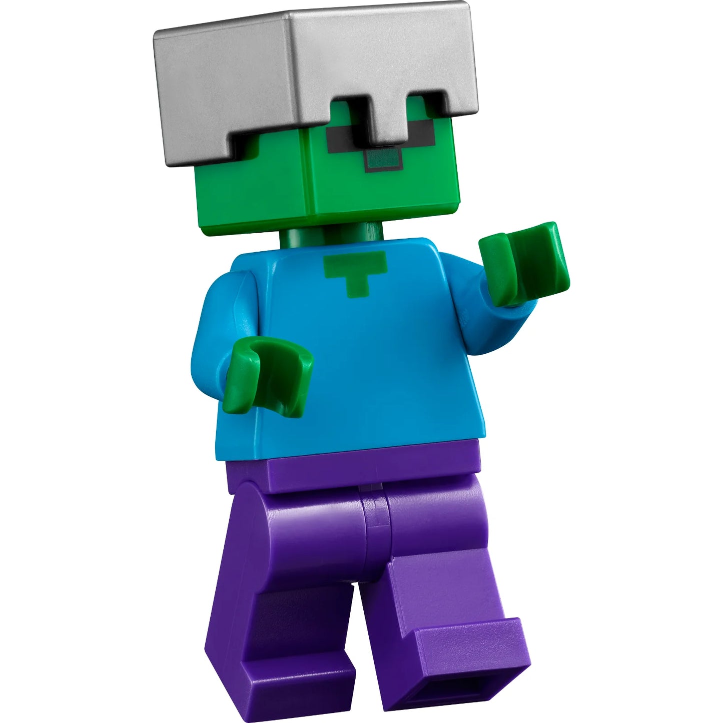 Minifig min131 - Zombie - Dark Purple Legs, Flat Silver Helmet