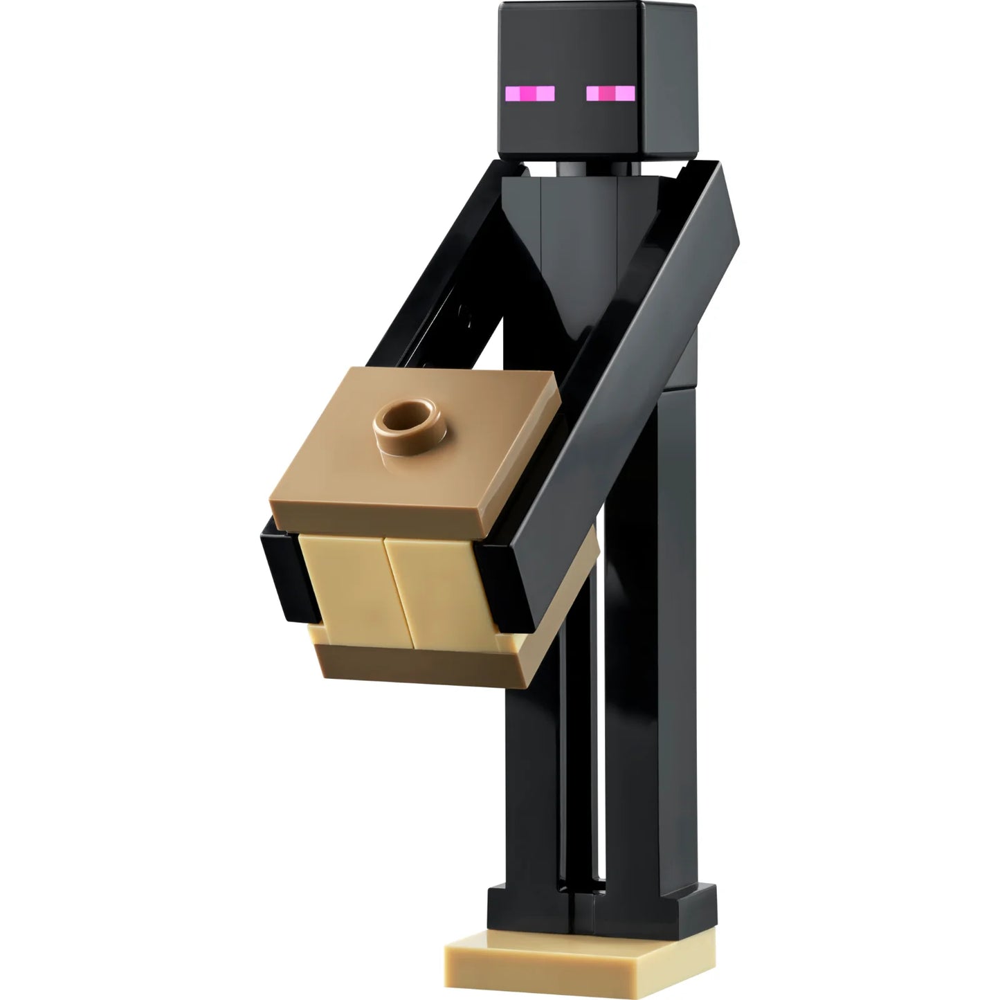Minifigur min139 – Enderman – Hellbrauner Block mit dunkelbrauner Ober- und Unterseite