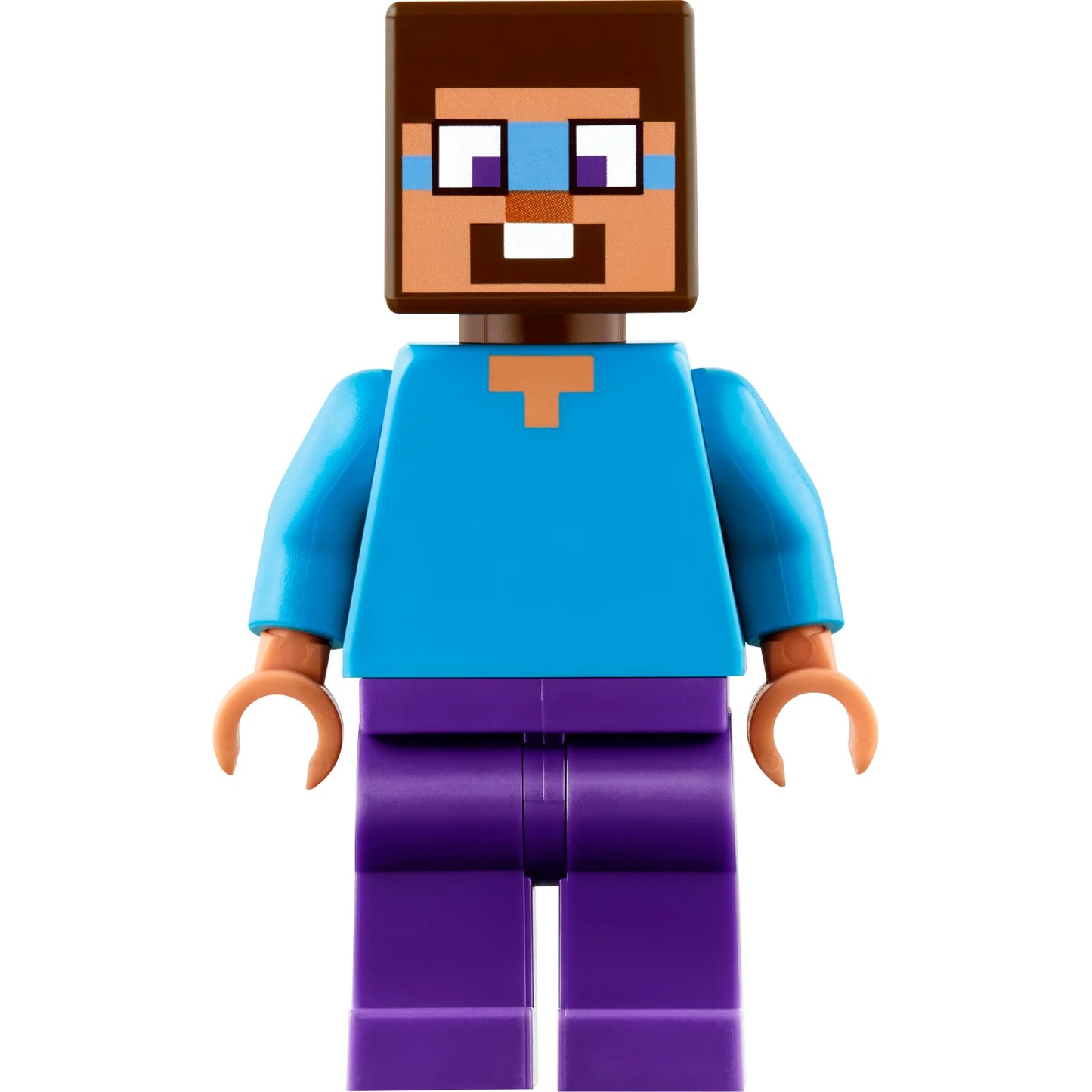 Minifig min160 - Steve - Dark Purple Legs, Dark Azure Around Eyes