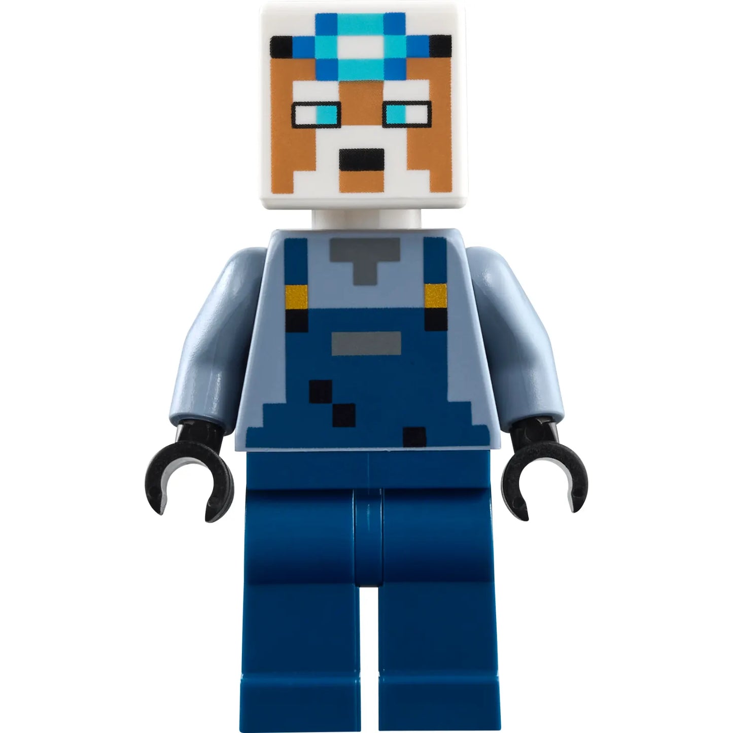 Minifig min219 - Miner - Dark Blue Overalls