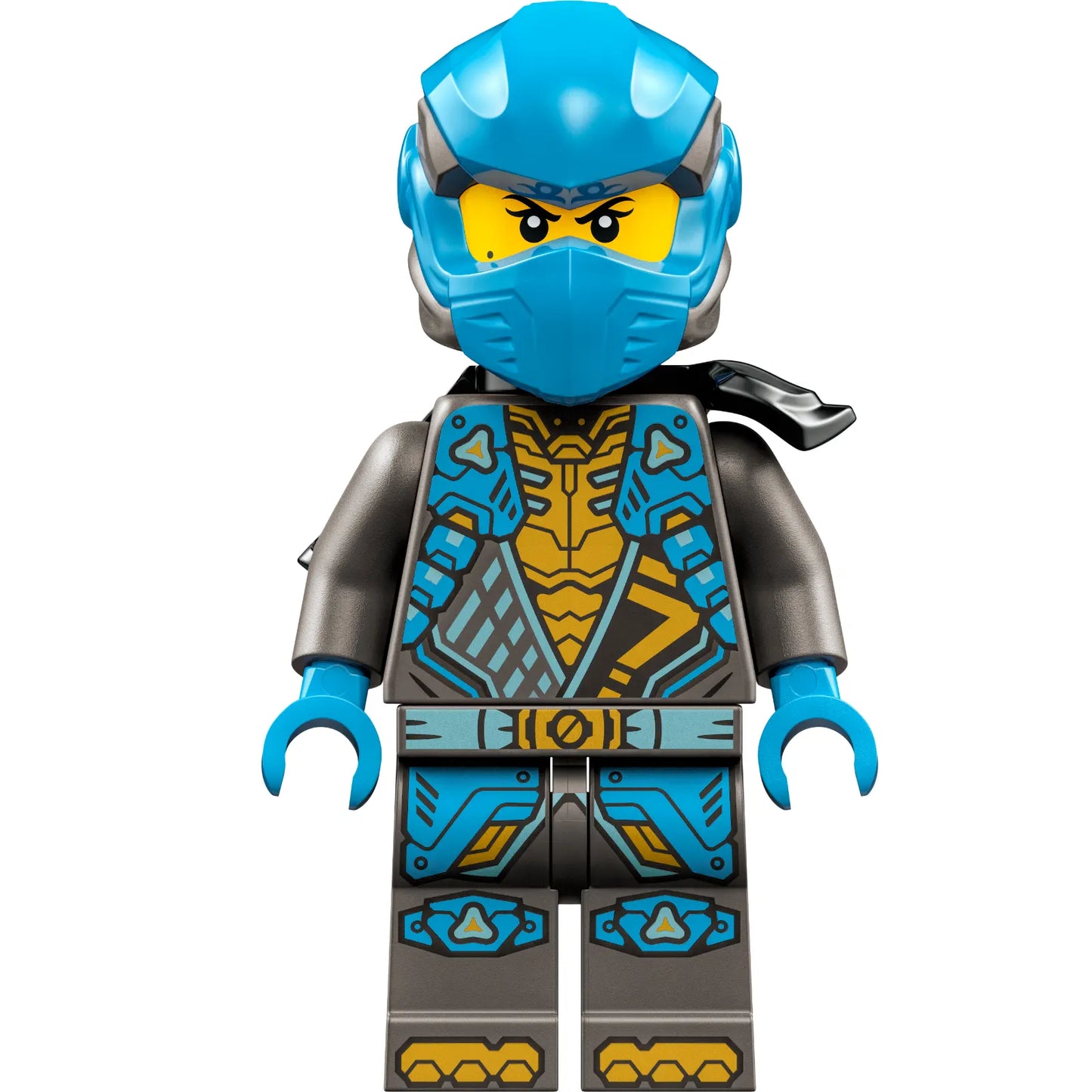Minifig njo0932 - Nya - Dragons Rising, Tunic with Shoulder Armor, Head Wrap, Scabbard