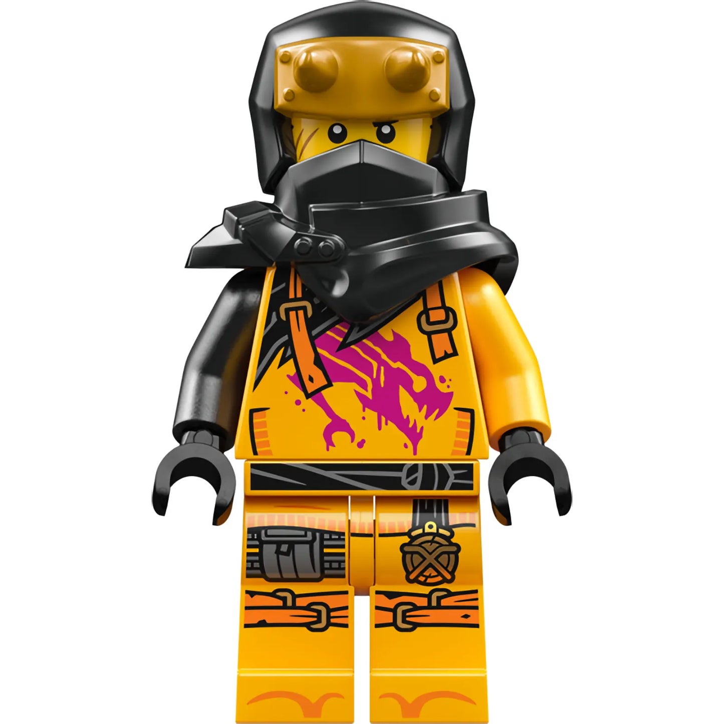 Minifig njo0960 - Arin - Shirt with Magenta Dragon, Hood with Horns
