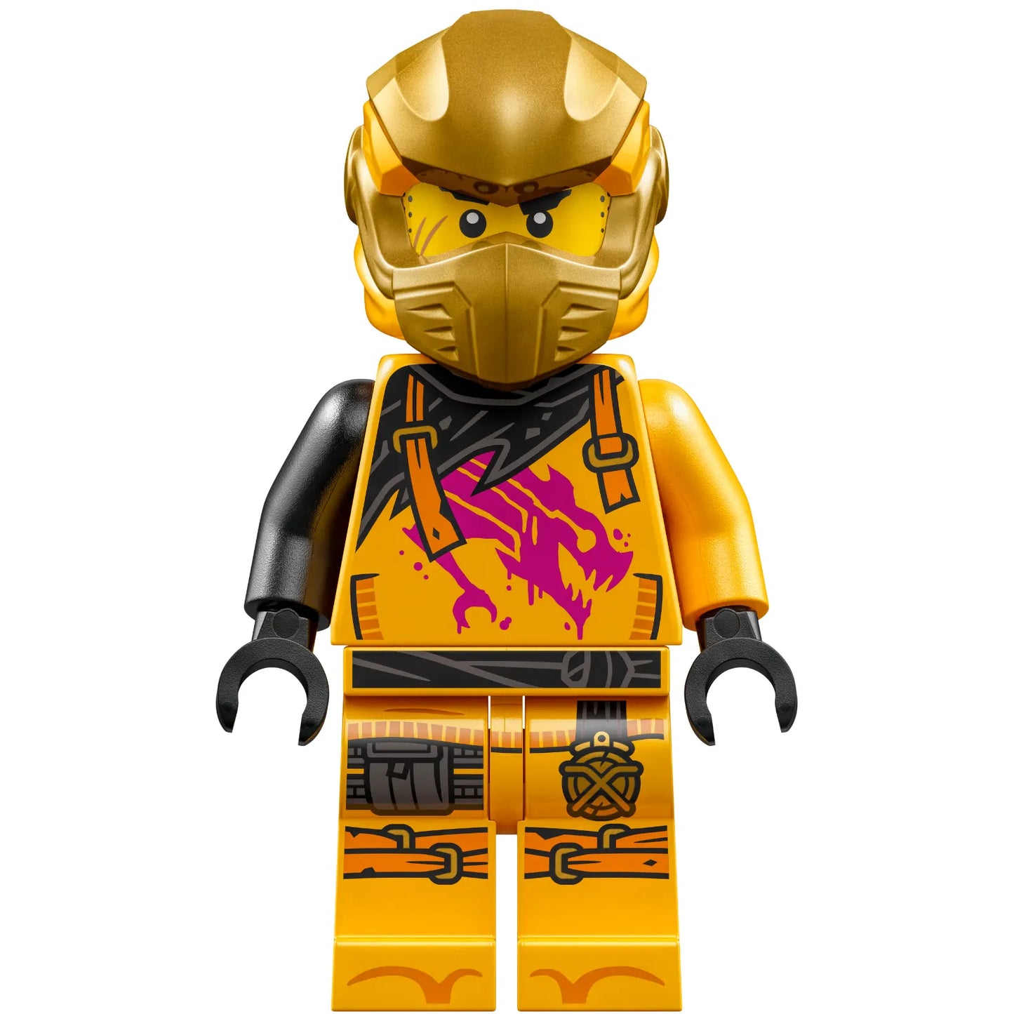 Minifigur njo921 - Arin - Hemd mit magentafarbenem Drachen, Kopftuch