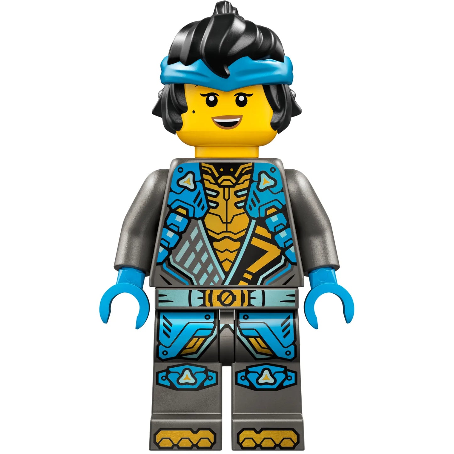 Minifigur njo933 - Nya - Dragons Rising, Tunika mit Schulterpanzer, Haare