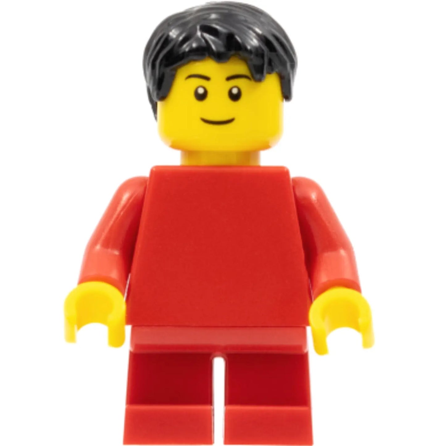 Minifig pln180 - Plain Red Torso with Red Arms, Red Short Legs