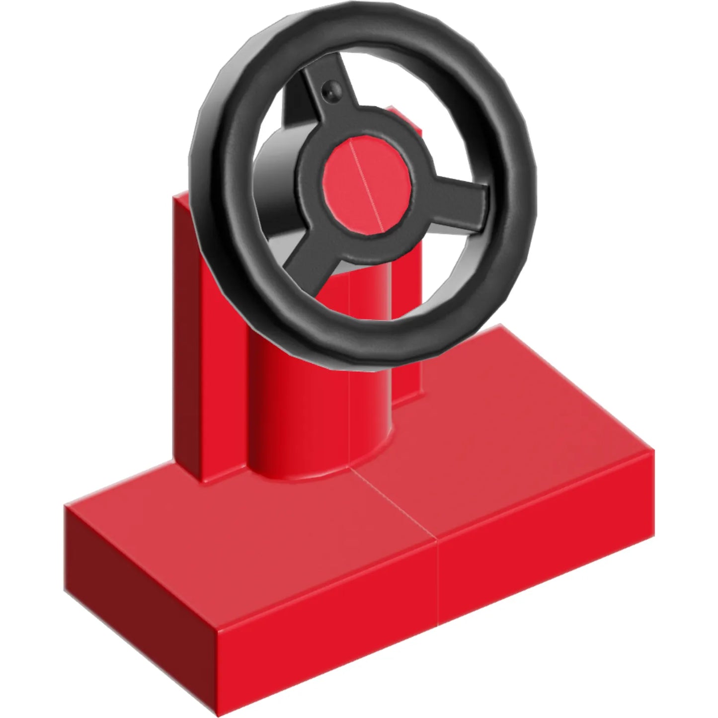 Part 3829c01 - Vehicle, Steering Stand 1 x 2 with Black Steering Wheel