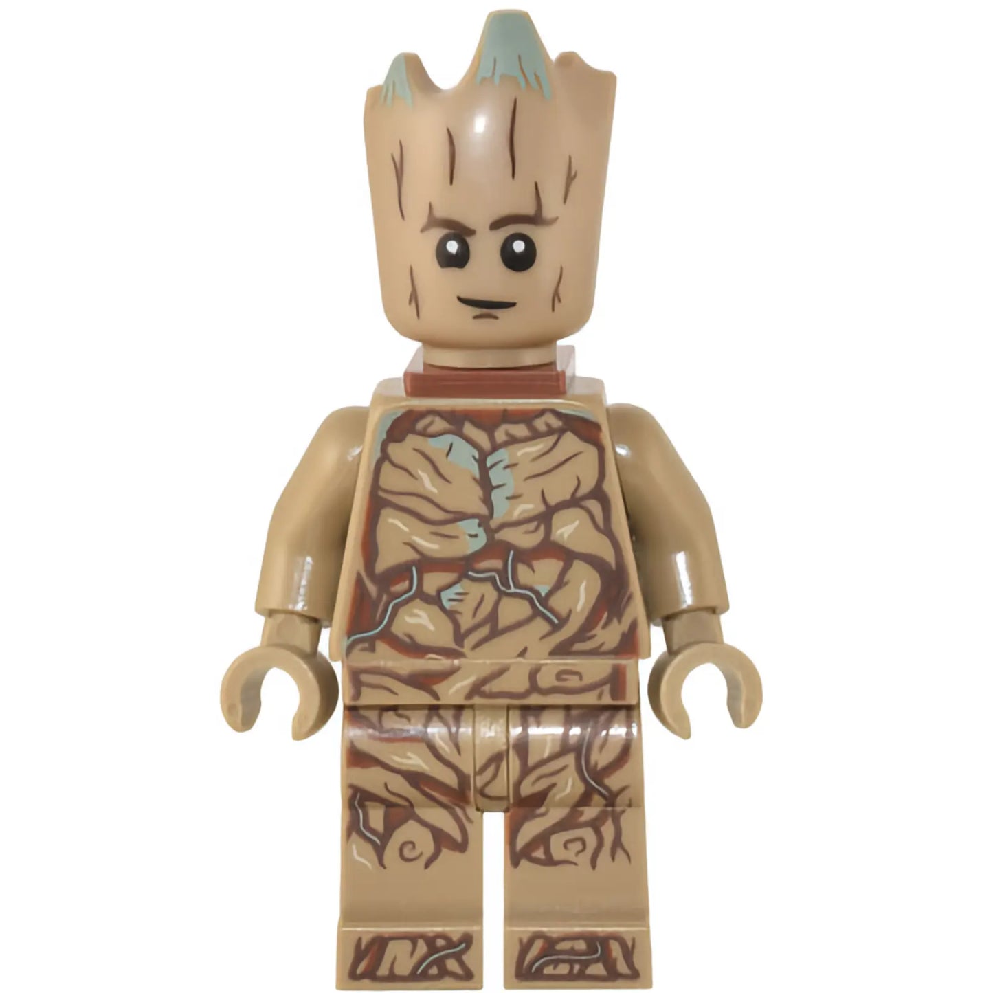 Minifig sh0836 - Groot, Teen Groot - Dark Tan with Neck Bracket