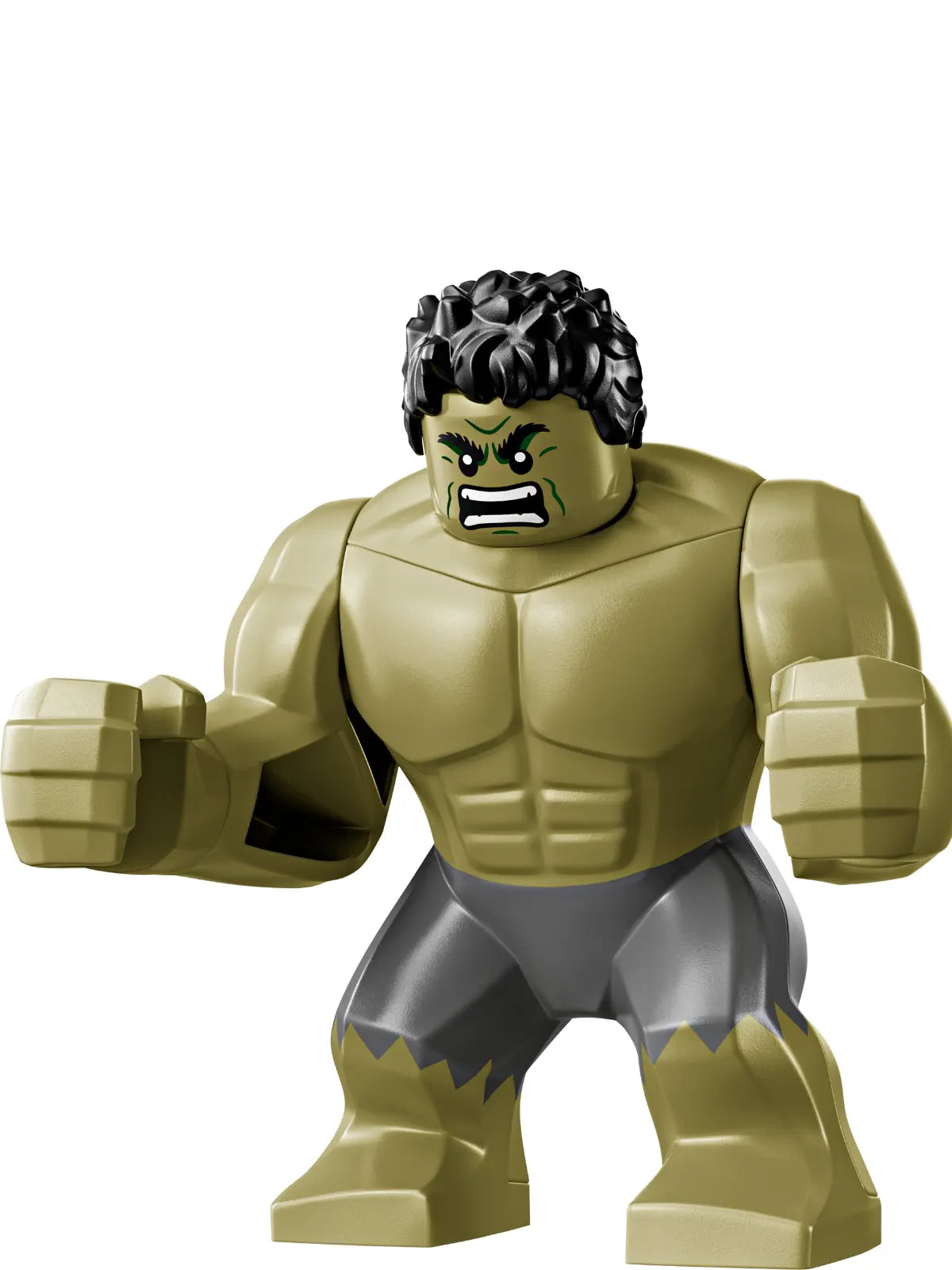 Minifig sh0967 - Hulk - Giant, Dark Bluish Gray Pants, Raging