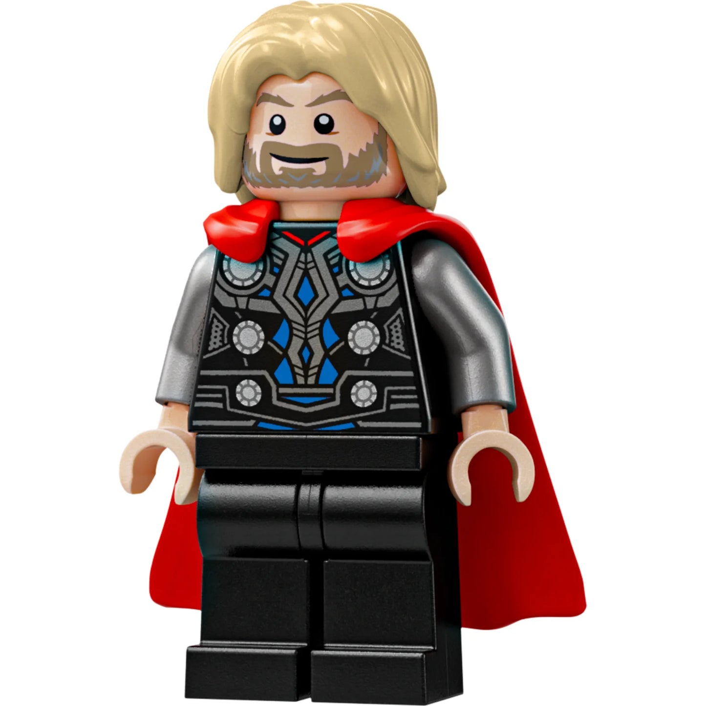 Minifig sh0972 - Thor - Flexible Rubber Cape, Black Legs, Tousled Hair