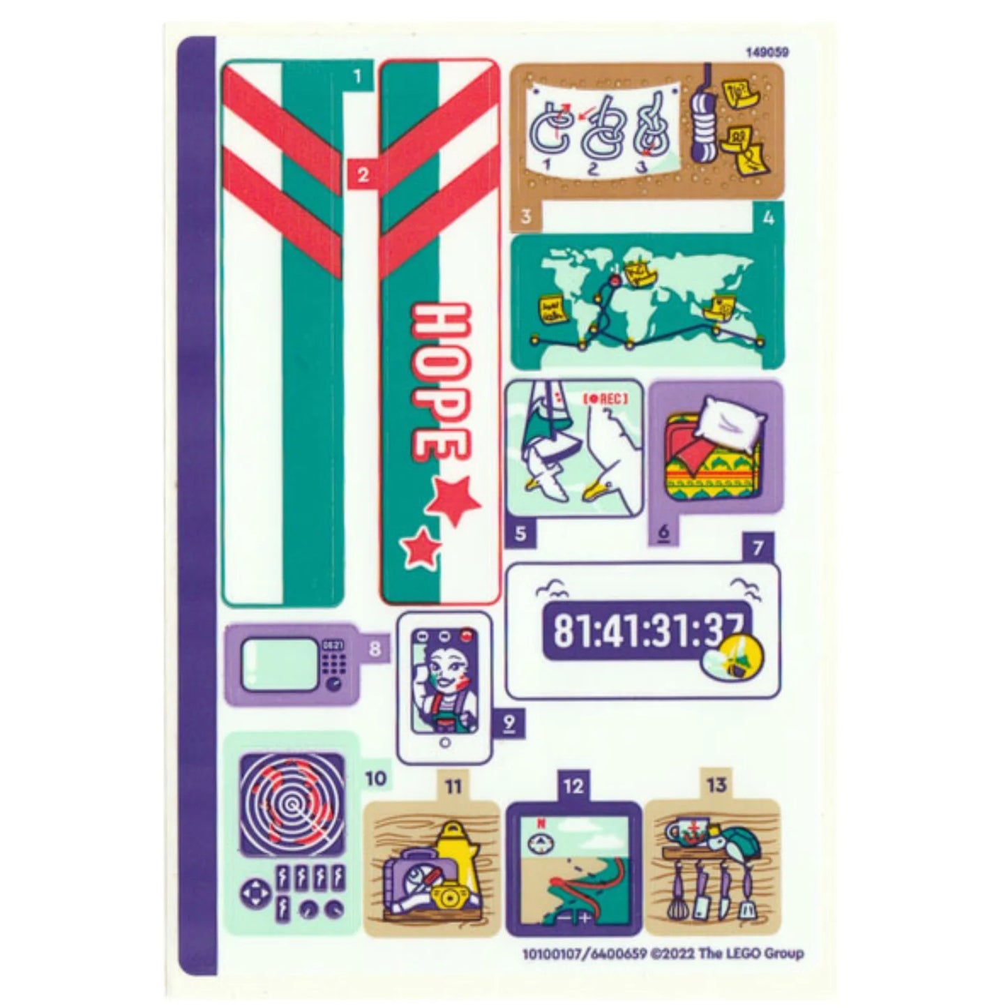 Part 41716stk01 - Sticker Sheet for Set 41716 - (10100107/6400659)