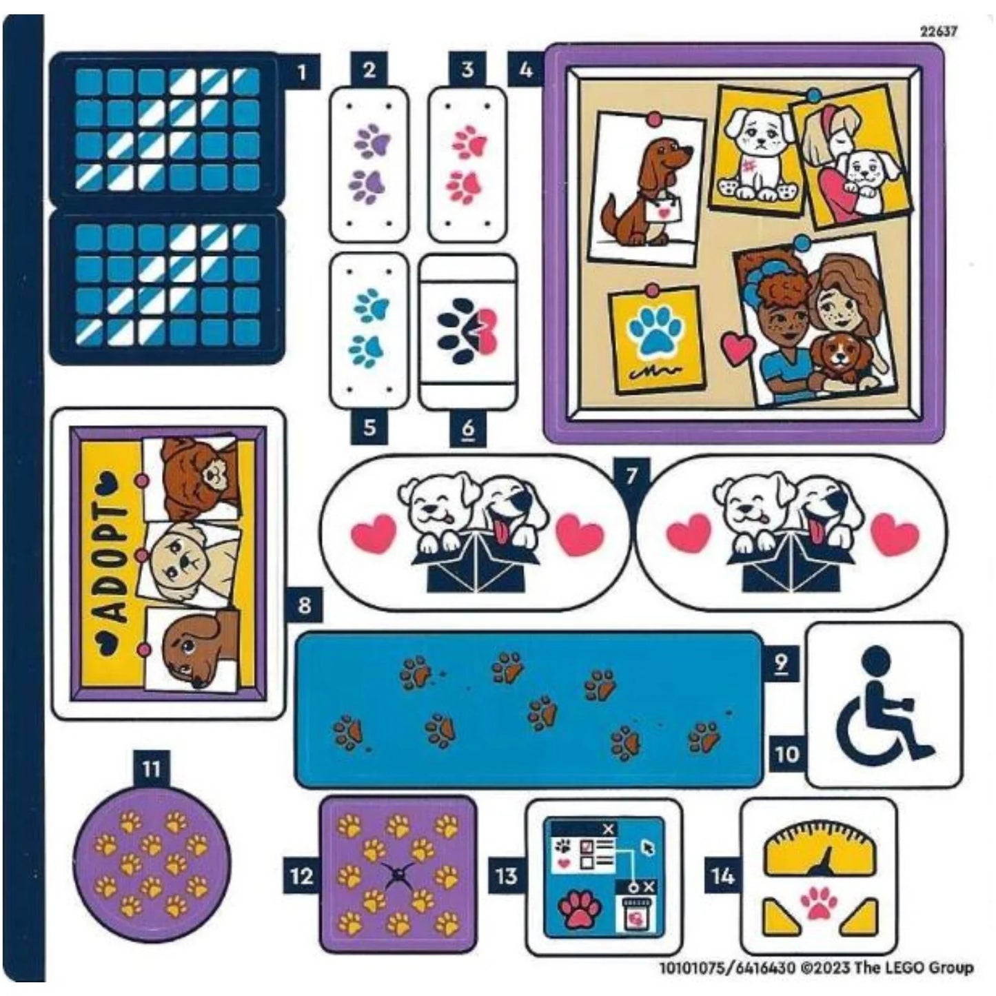 Part 41727stk01 - Sticker Sheet for Set 41727, Sheet 1 - (10101075/6416430)