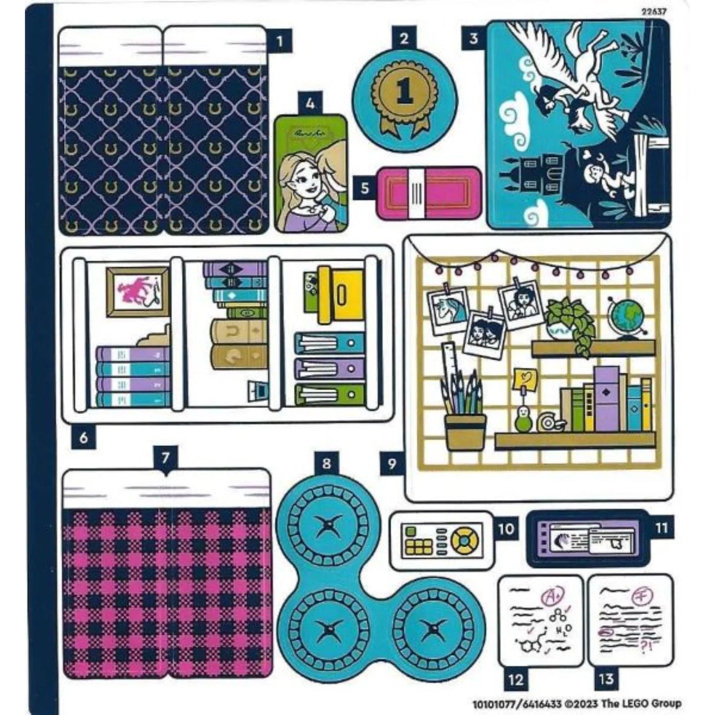 Part 41740stk01 - Sticker Sheet for Set 41740 - (10101077/6416433)