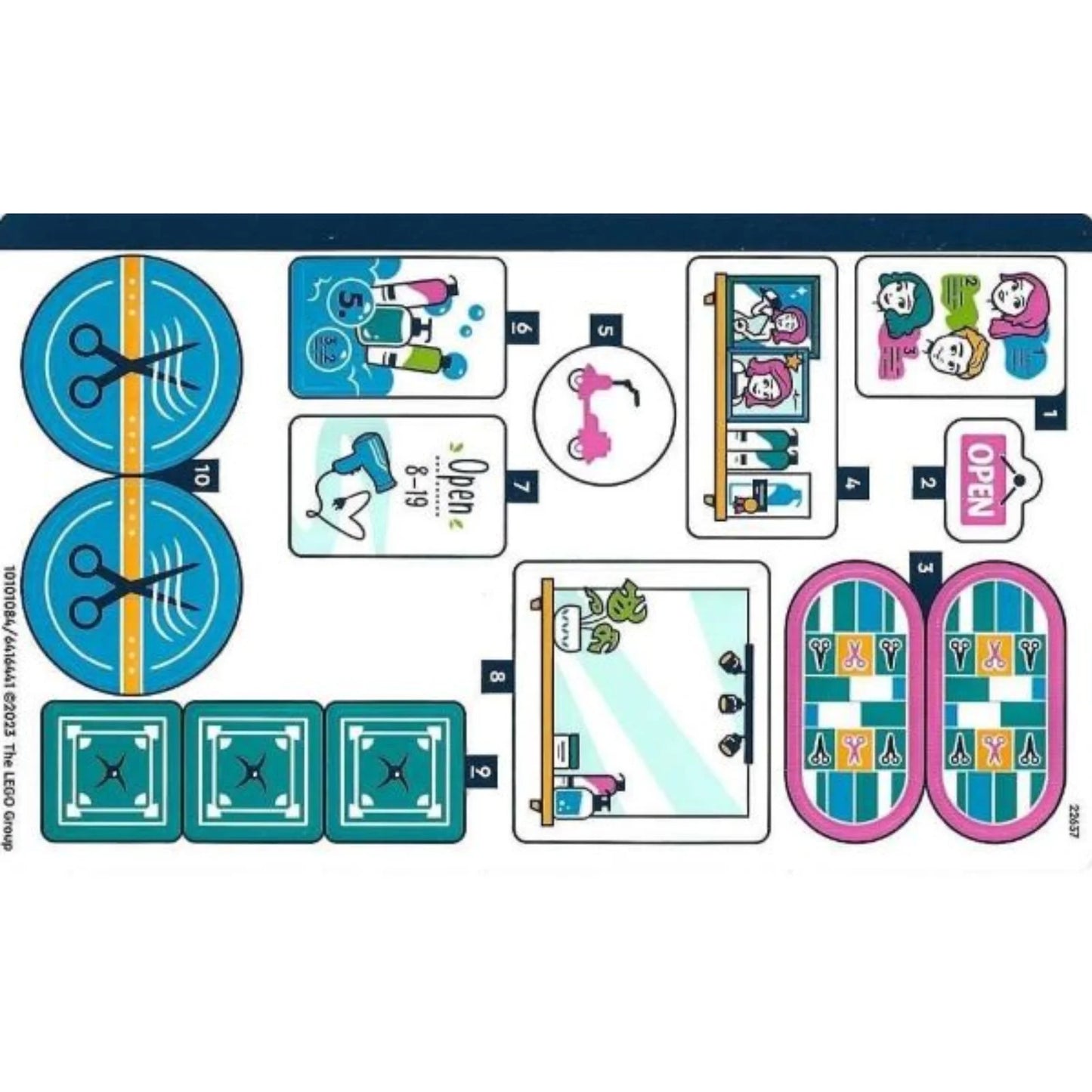 Part 41743stk01 - Sticker Sheet for Set 41743 - (10101084/6416441)