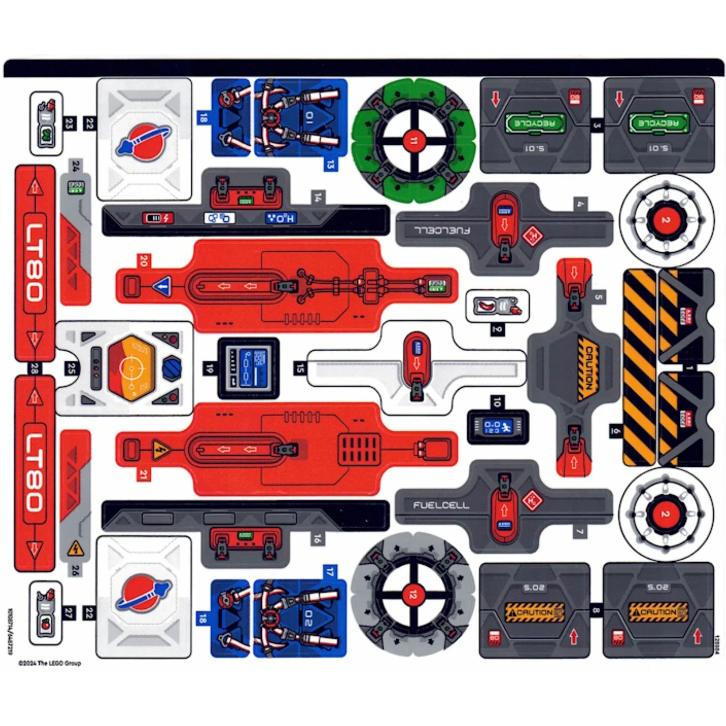 Part 42180stk01 - Sticker Sheet for Set 42180 - (10108714/6487219)