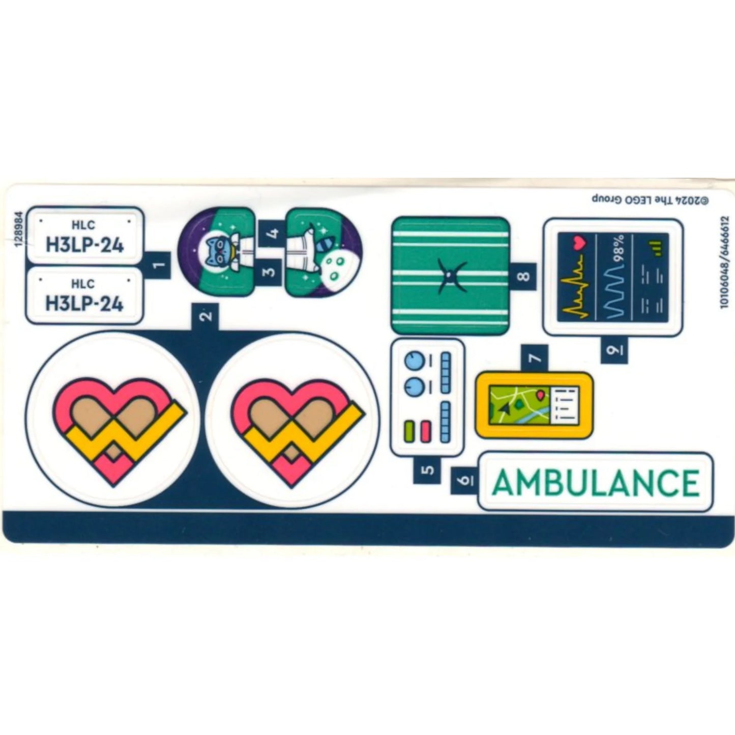 Part 42613stk01 - Sticker Sheet for Set 42613 - (10106048/6466612)