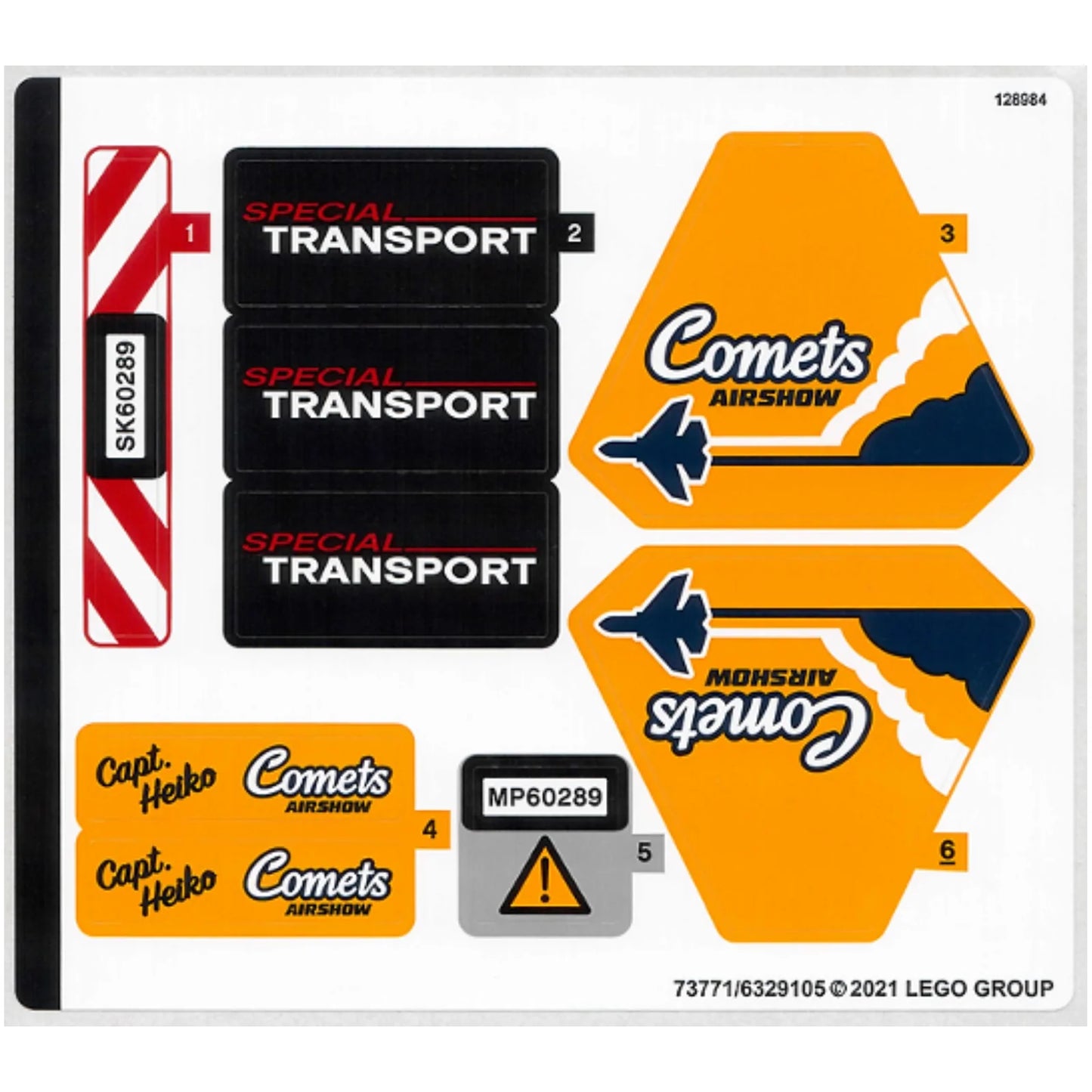 Part 60289stk01 - Sticker Sheet for Set 60289 - (73771/6329105)