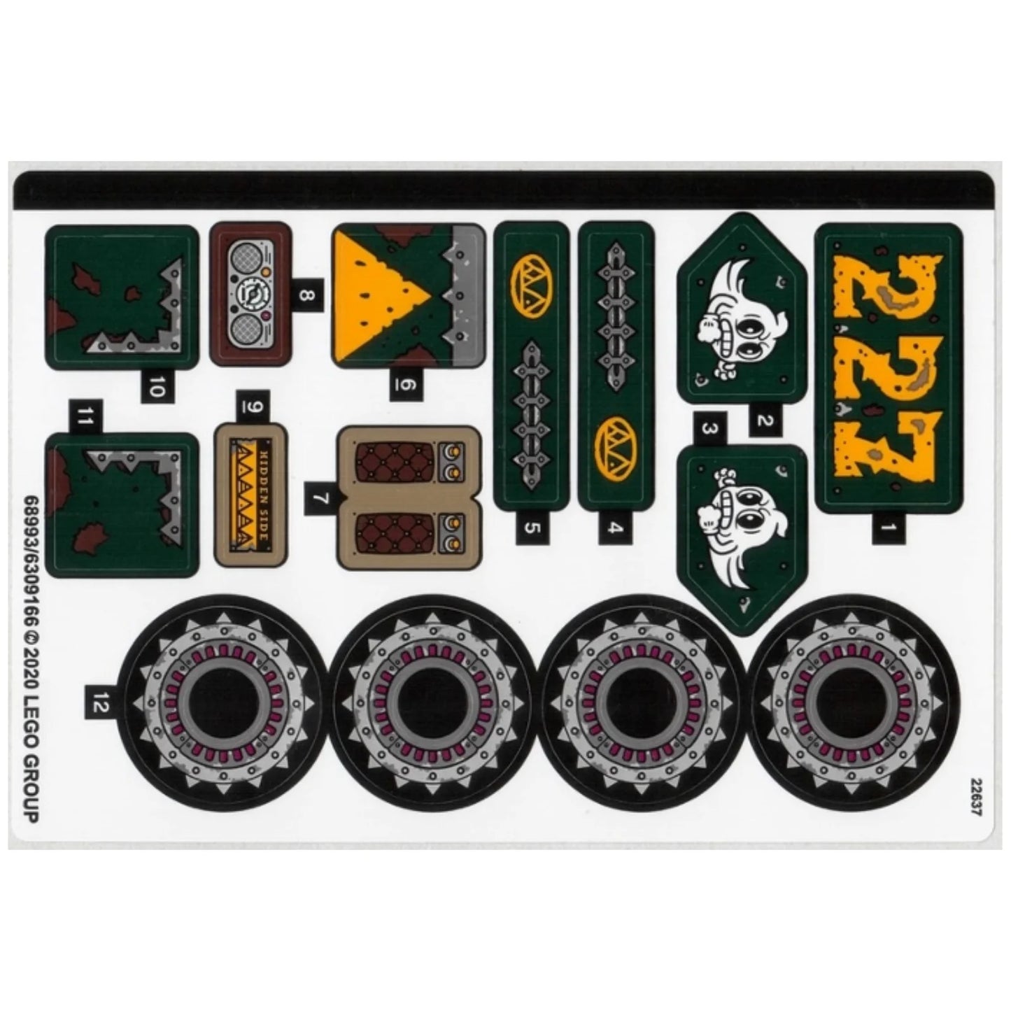 Part 70434stk01 - Sticker Sheet for Set 70434 - (68993/6309166)