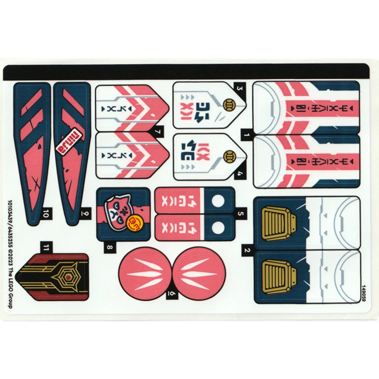 Part 71792stk01 - Sticker Sheet for Set 71792 - (10103439/6435255)