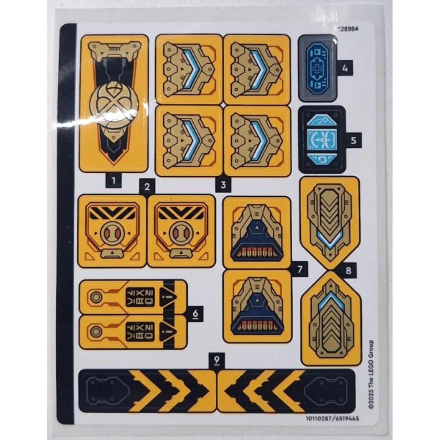 Part 71833stk01 - Sticker Sheet for Set 71833 - (10110287/6519445)